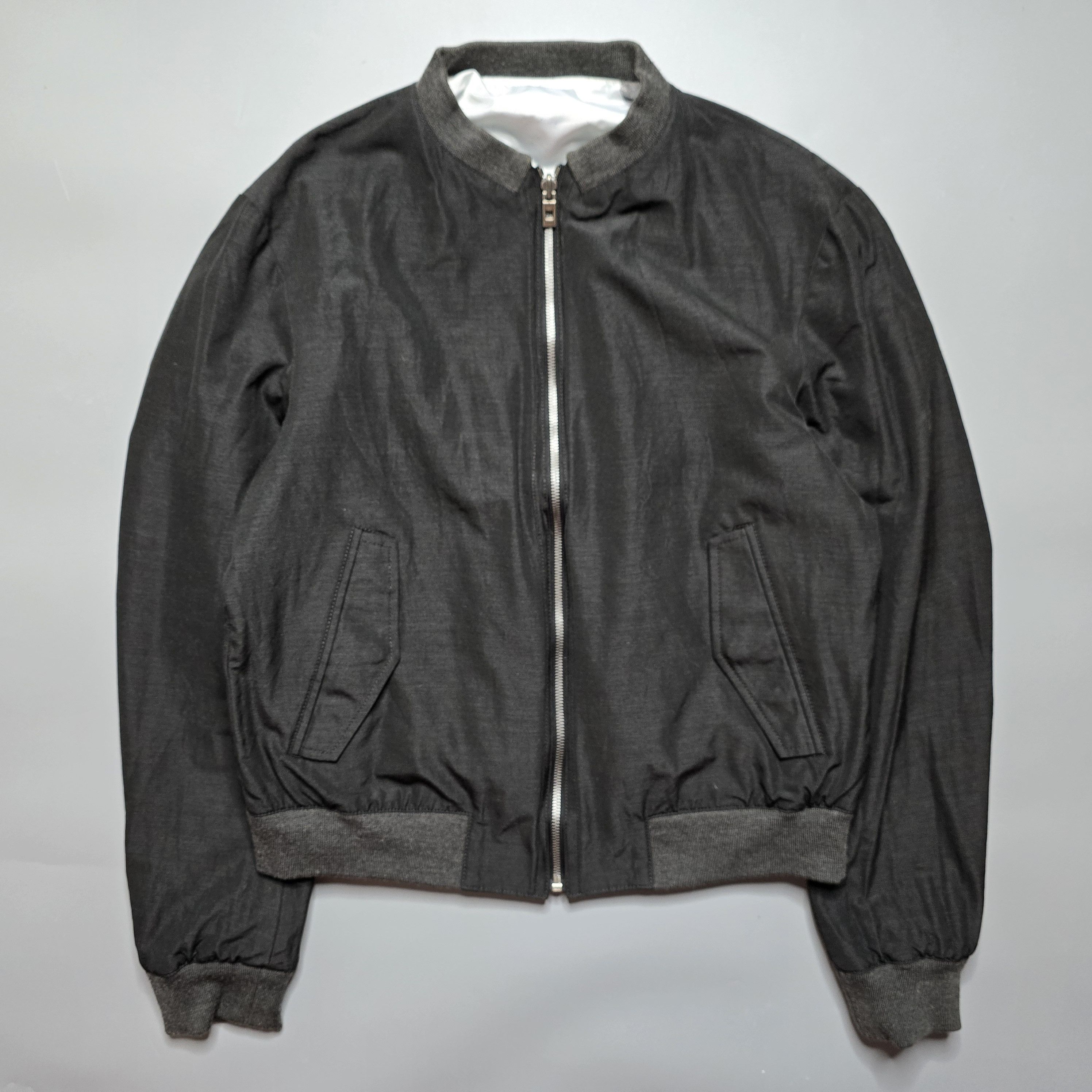 Wooyoungmi - Wool Reversible Cropped Bomber Jacket - 1