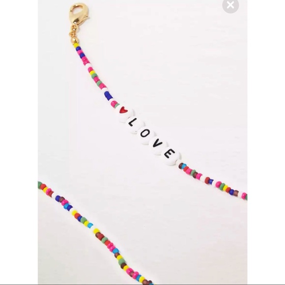 Aerie “Love” Beaded Mask Chain - 1