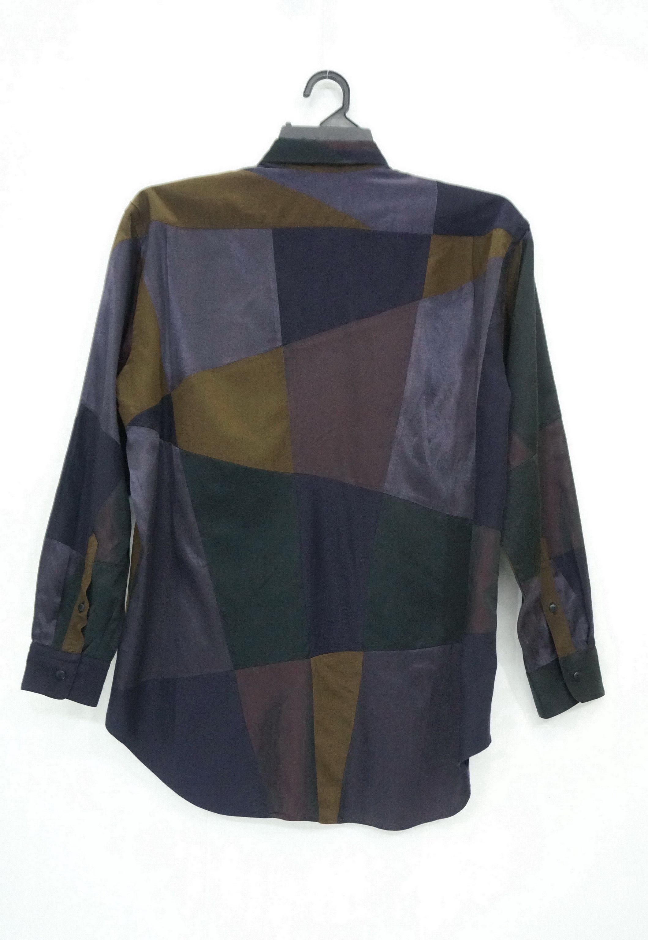 Rare 90s FICCE RAZZA Vintage Patchwork LS Shirt Japan - 2