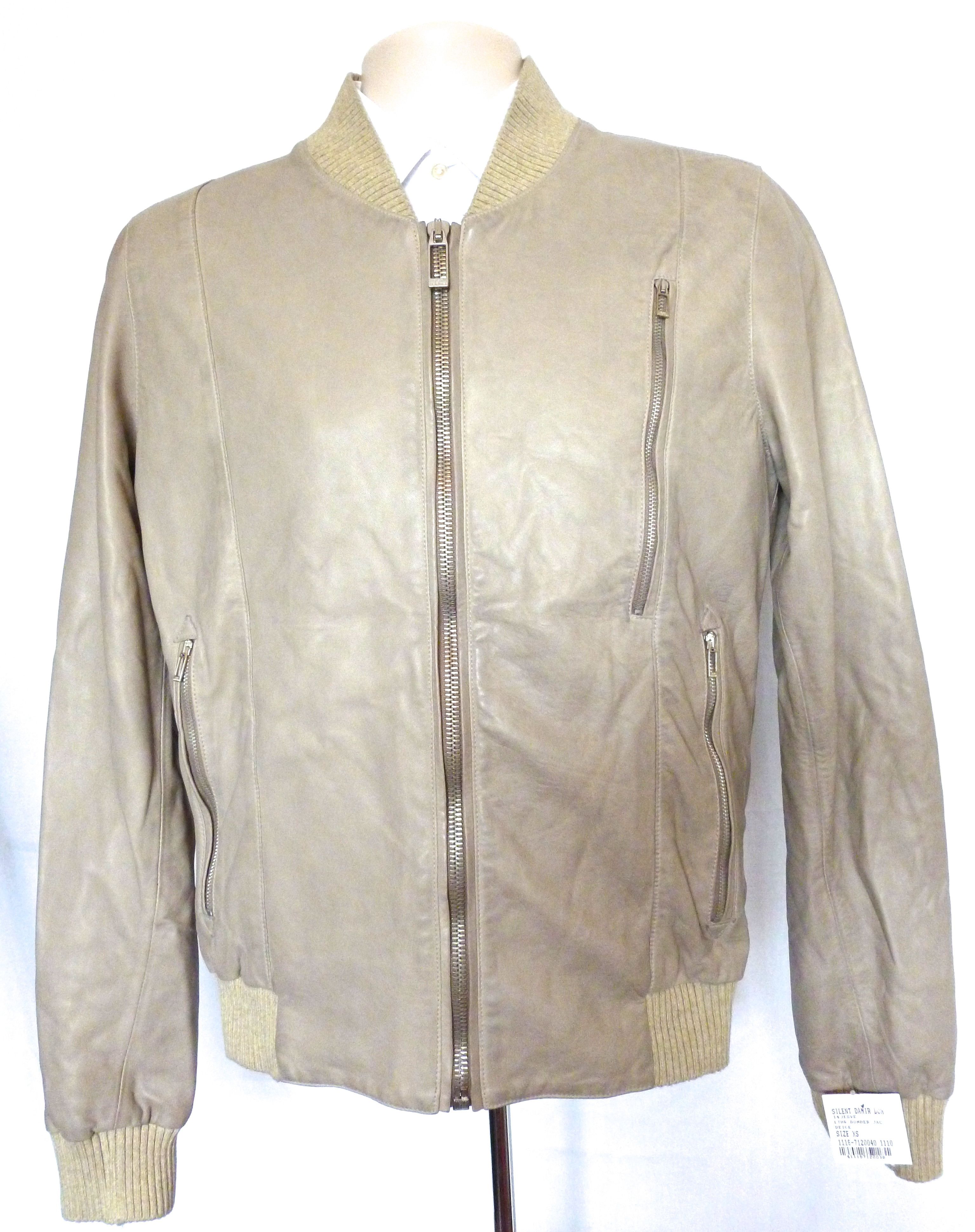 $1.3k Silent Damir Doma Tan Leather Bomber Jacket NWT - 1