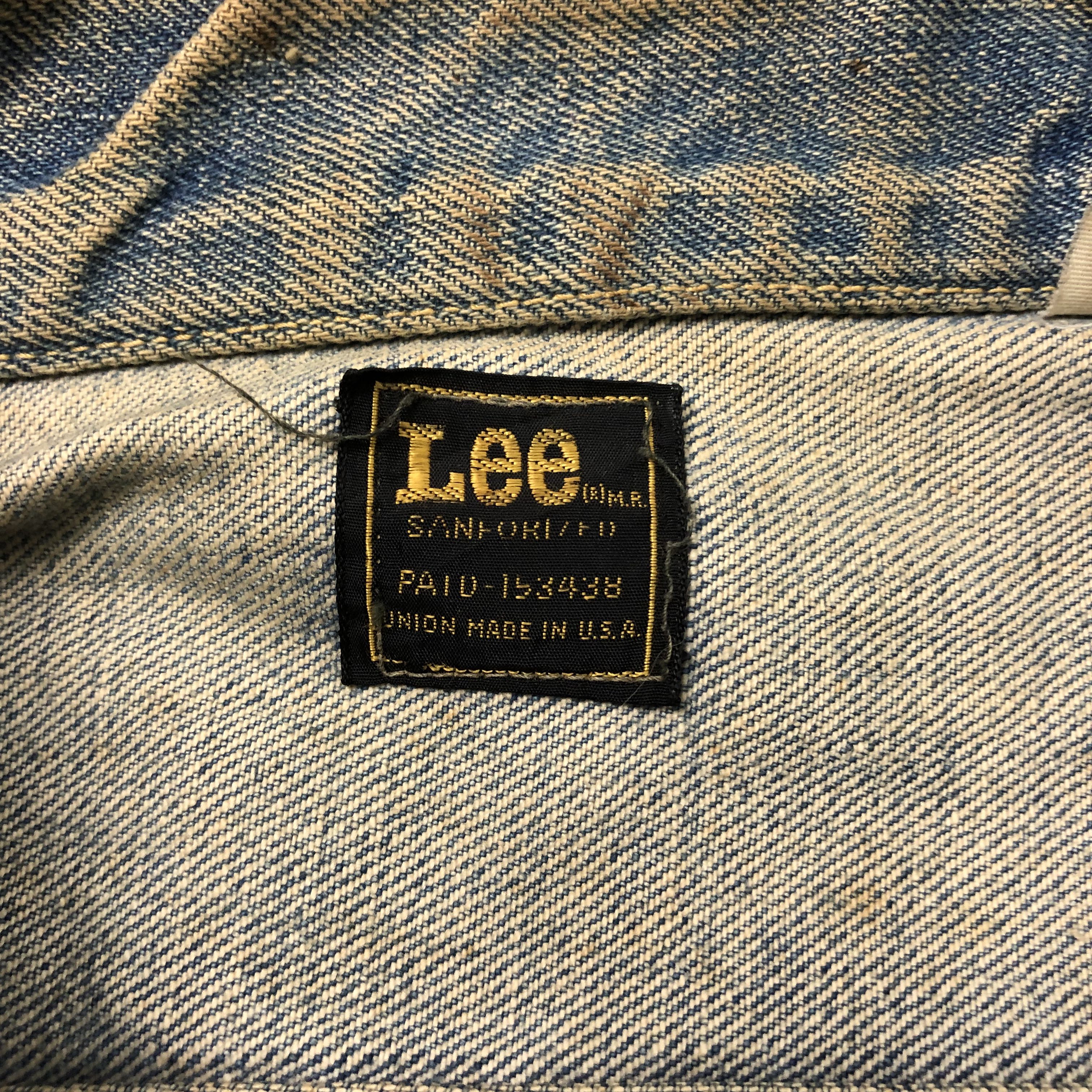 Vintage Denim Jacket LEE RIDER Union Made In Usa Size S - 3