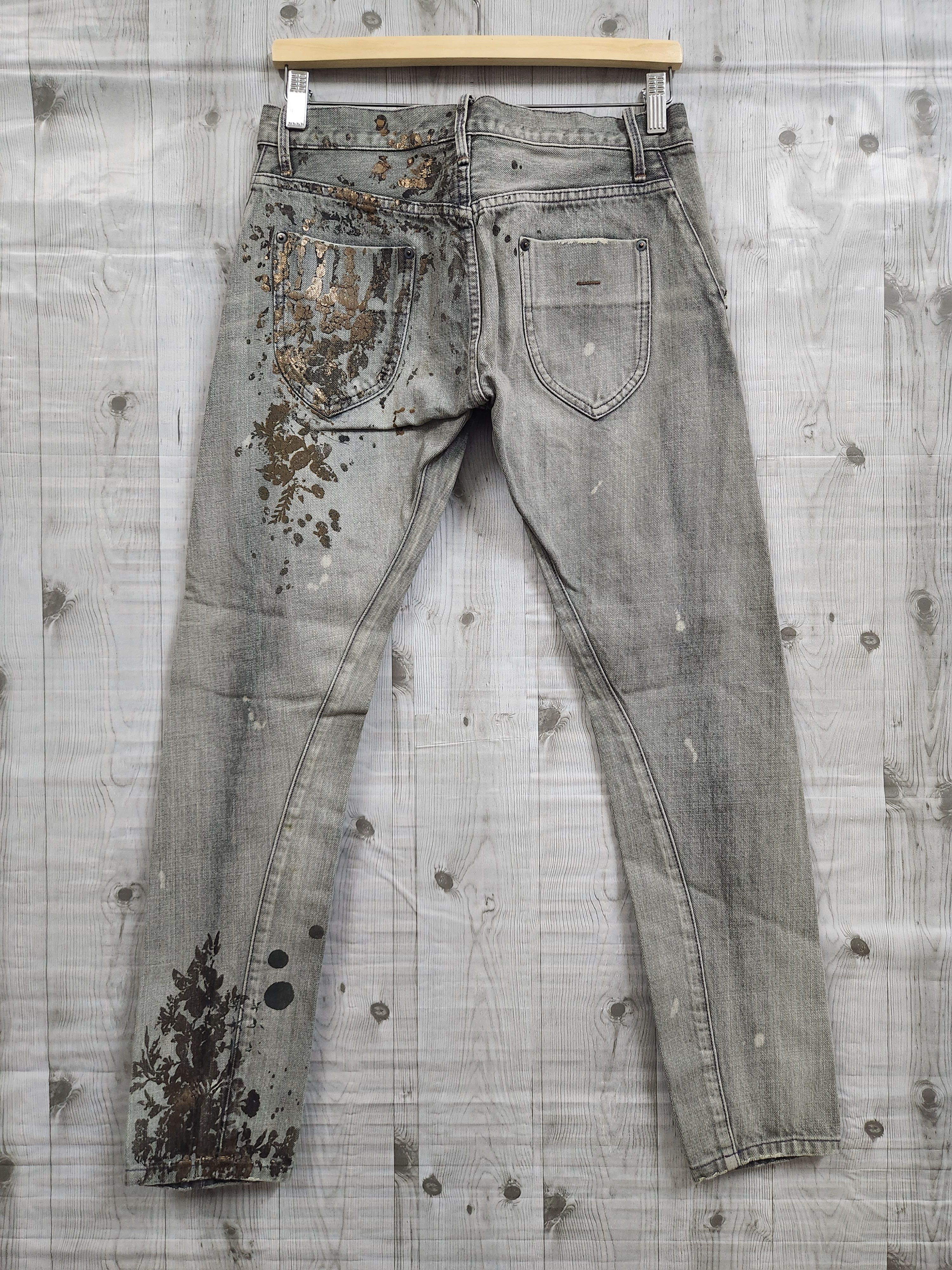 Japanese Brand - Vintage RNA Arts Splattered Denim Jeans Japan - 7