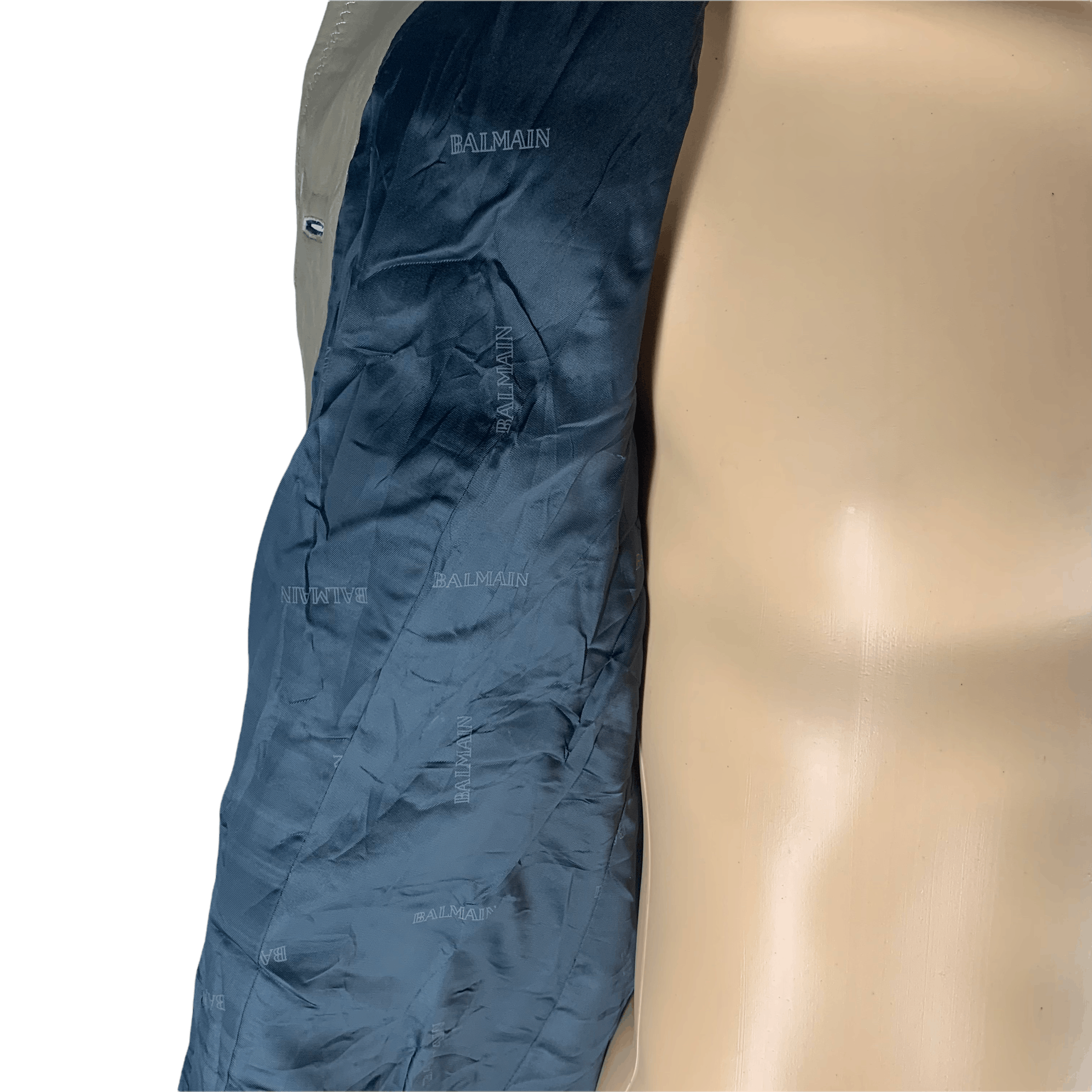 Balmain Paris Leather Hooded Long Vest #3542-47 - 9