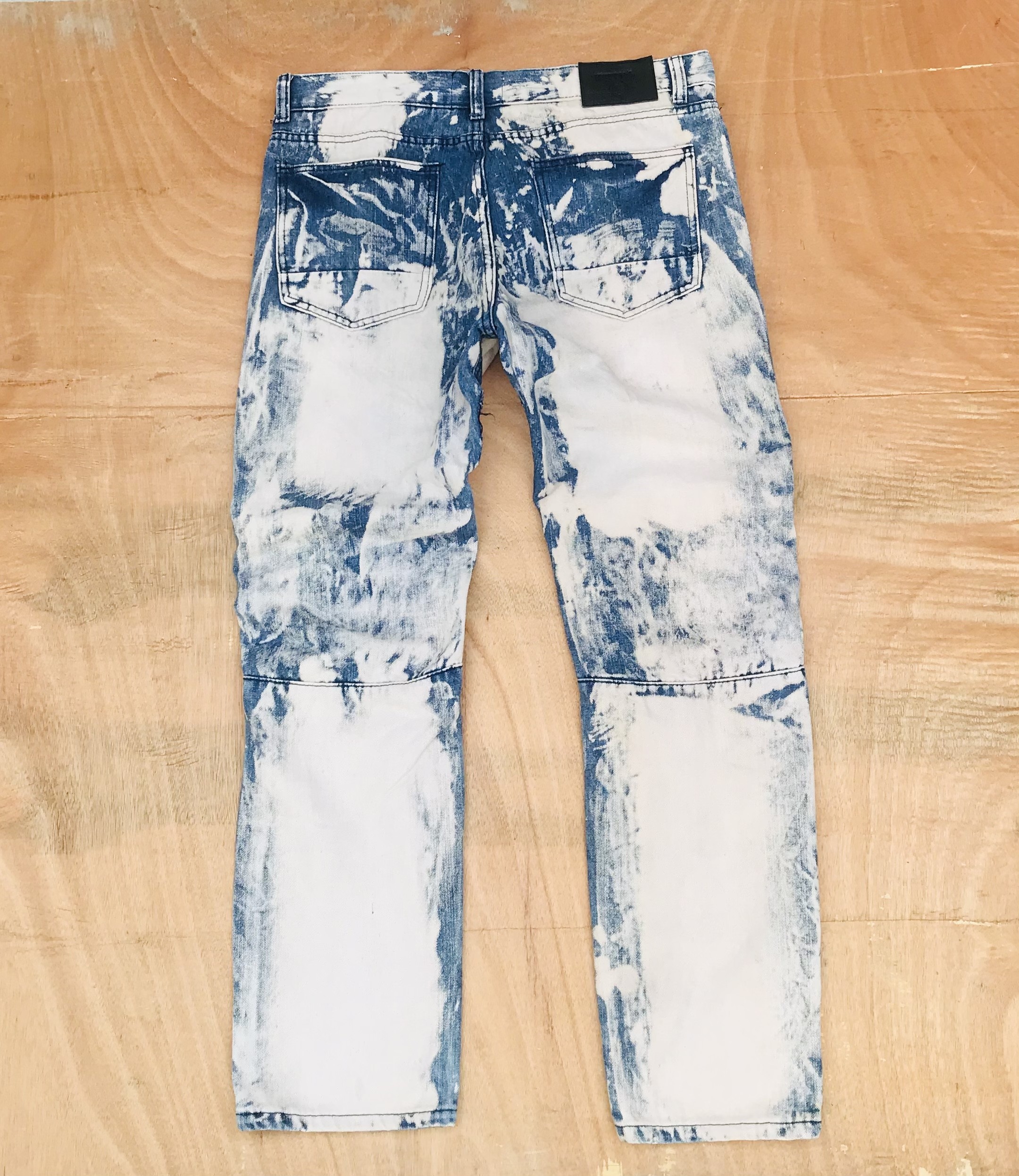 Distressed Denim - Kroix Distressed biker bleach jean Balmain biker inspired - 4