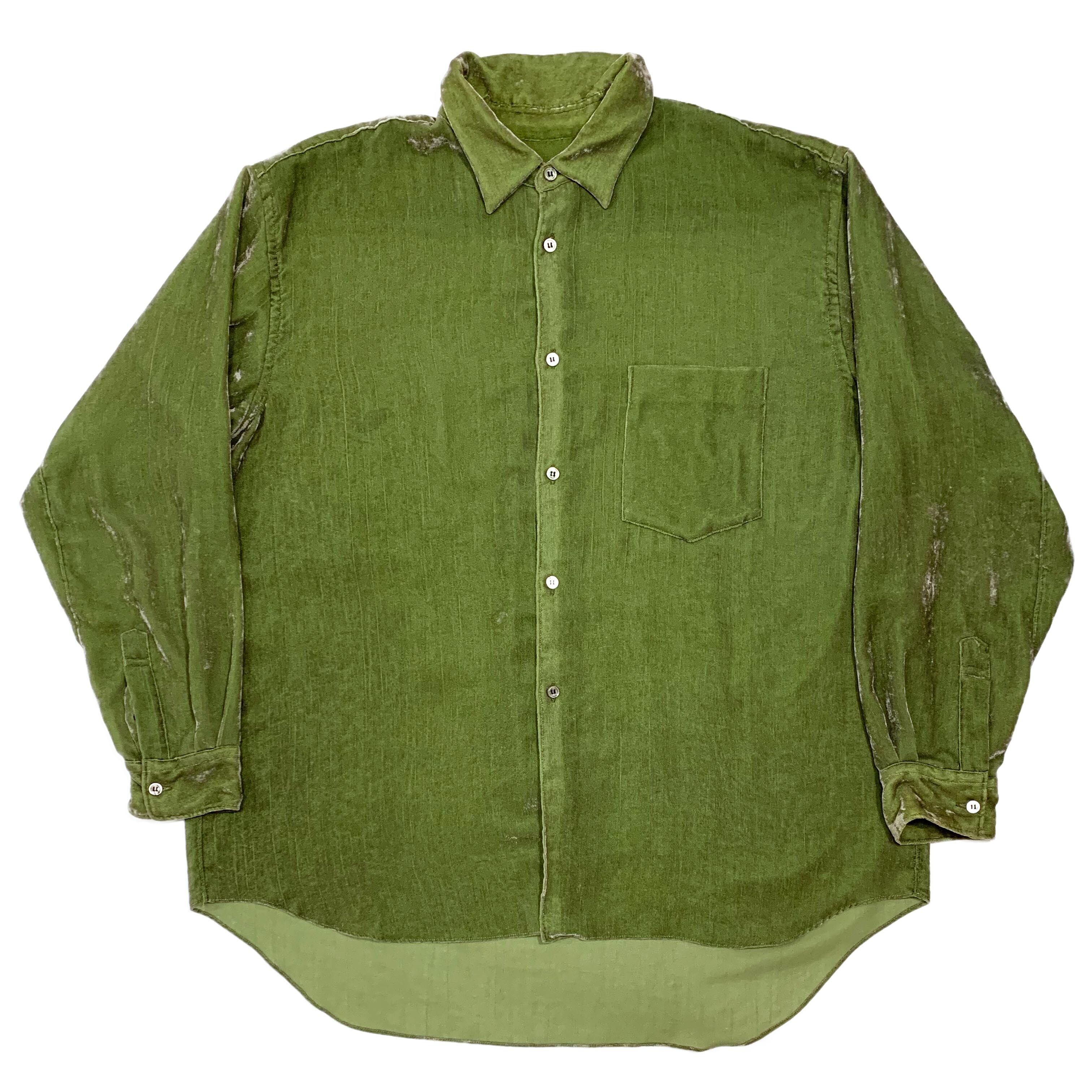 AW91 Sheer Rayon-Polyester Blend Velour Shirt - 1
