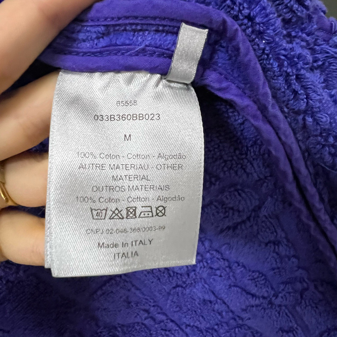 Dior all-over logo lace-up bathrobe - 4