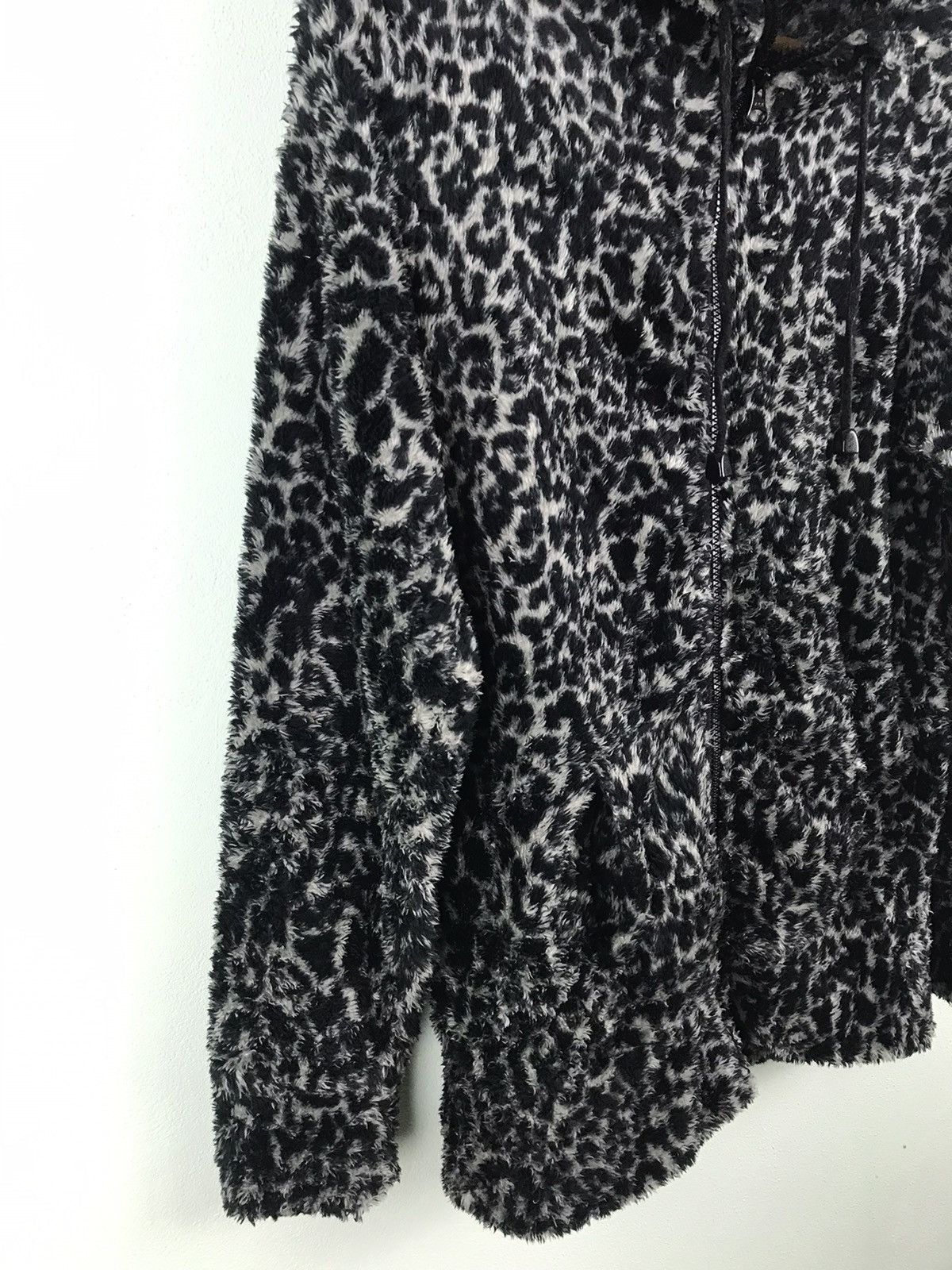 Japanese Brand - Healthy Karen Leopard faux fur hoodie - GH1119 - 2