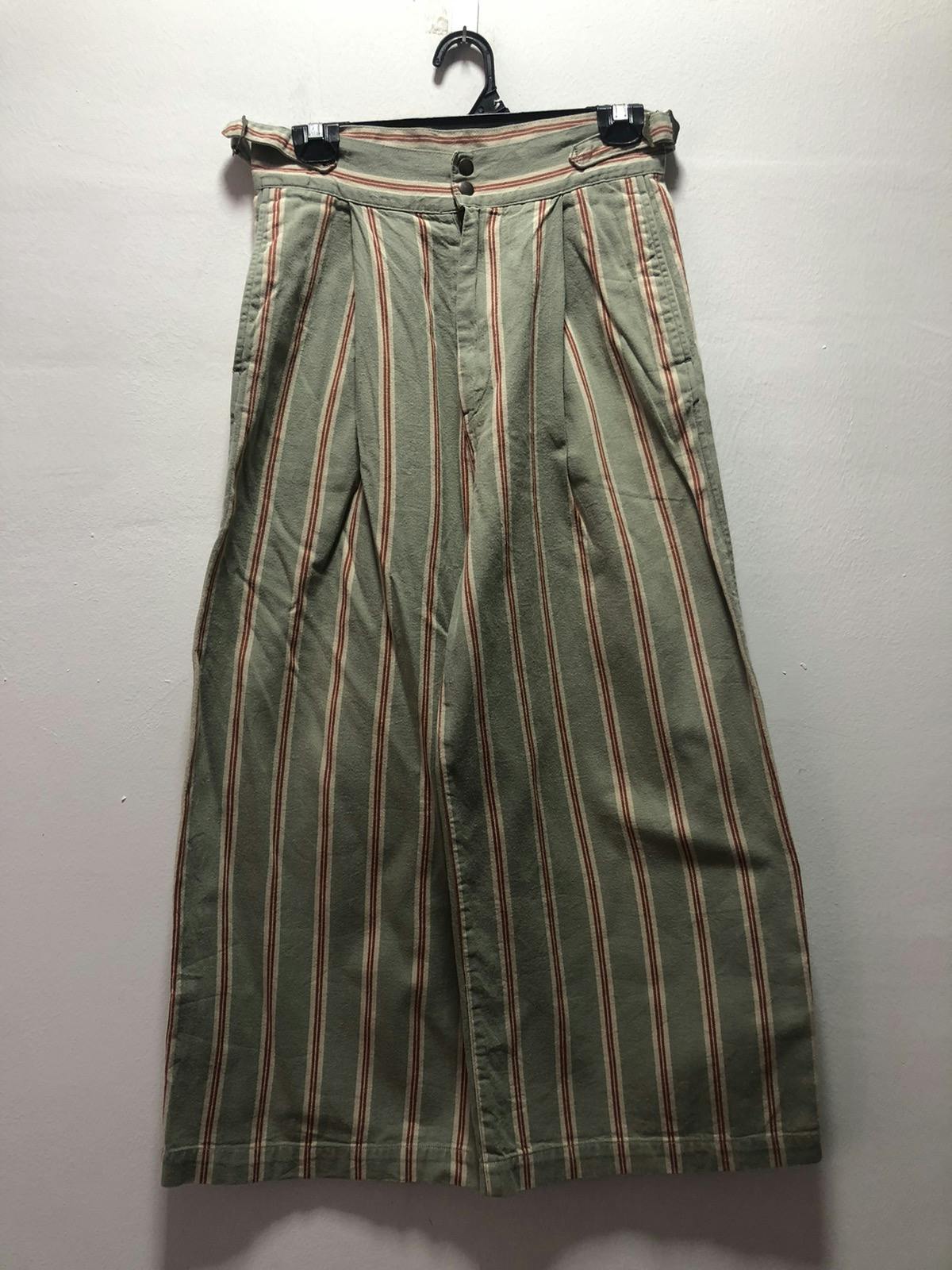 KAPITAL Pants Stripe Japan Blouse Side Buckle - 1