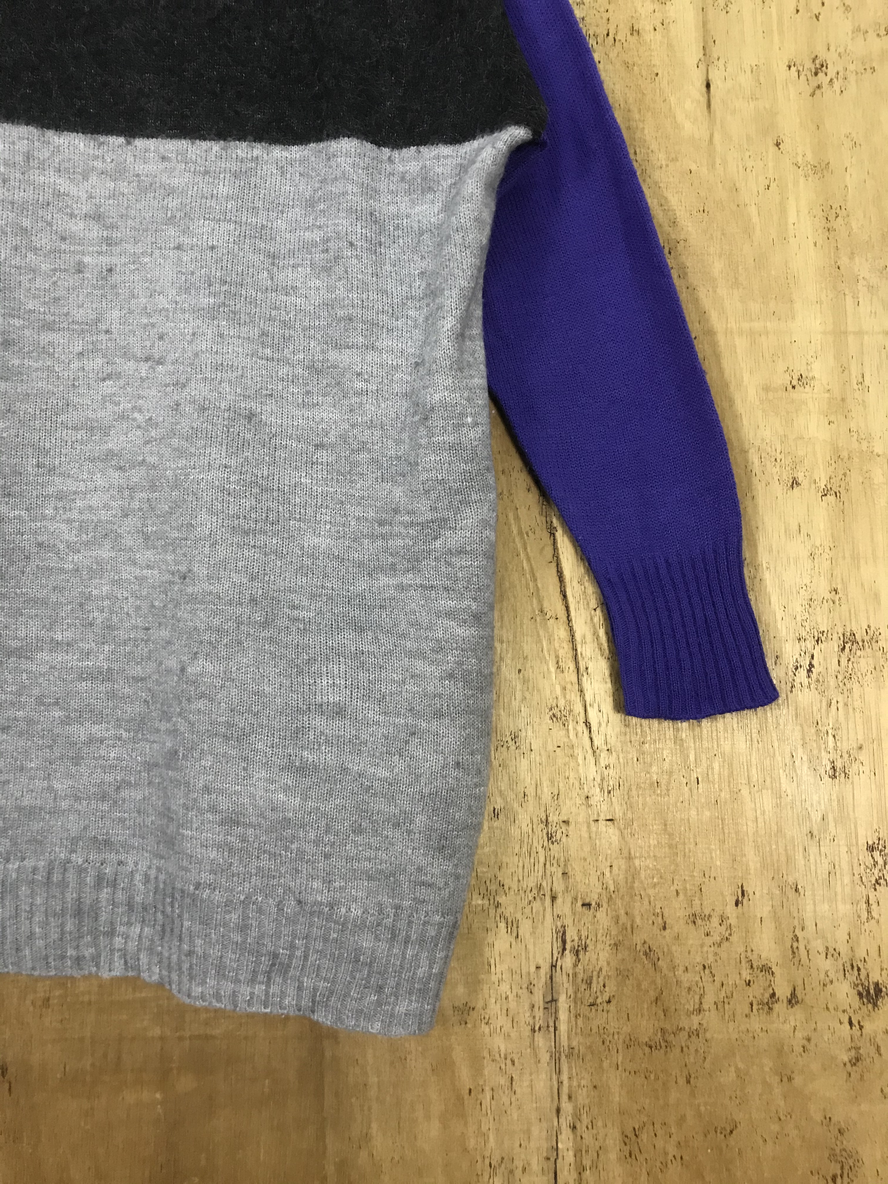 Streetwear - Jeanasis Baggy Colorblock Knit Sweater - 4