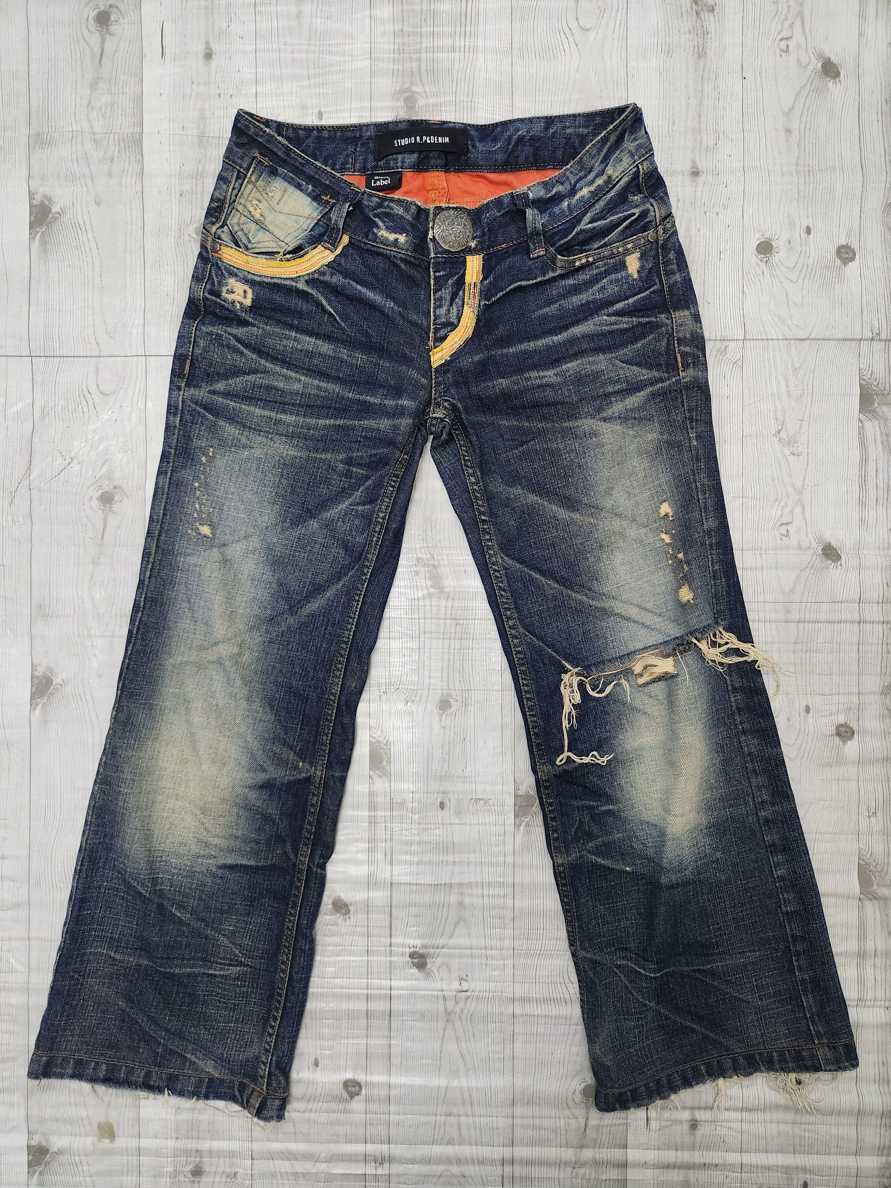 Denim & Co. - Flared Denim & Co Red Pepper Thrashed Jeans - 2