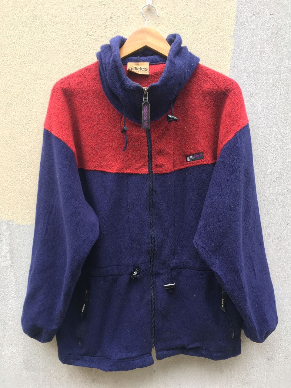 Vintage Adidas Sherpa Fleece Hoodies Jackets - 1