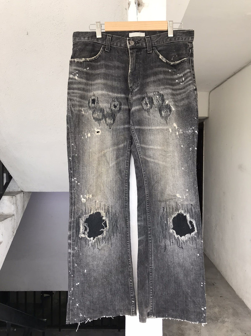NUMBER (N)INE AW2001 Number Nine Grunge Denim | azzashop | REVERSIBLE