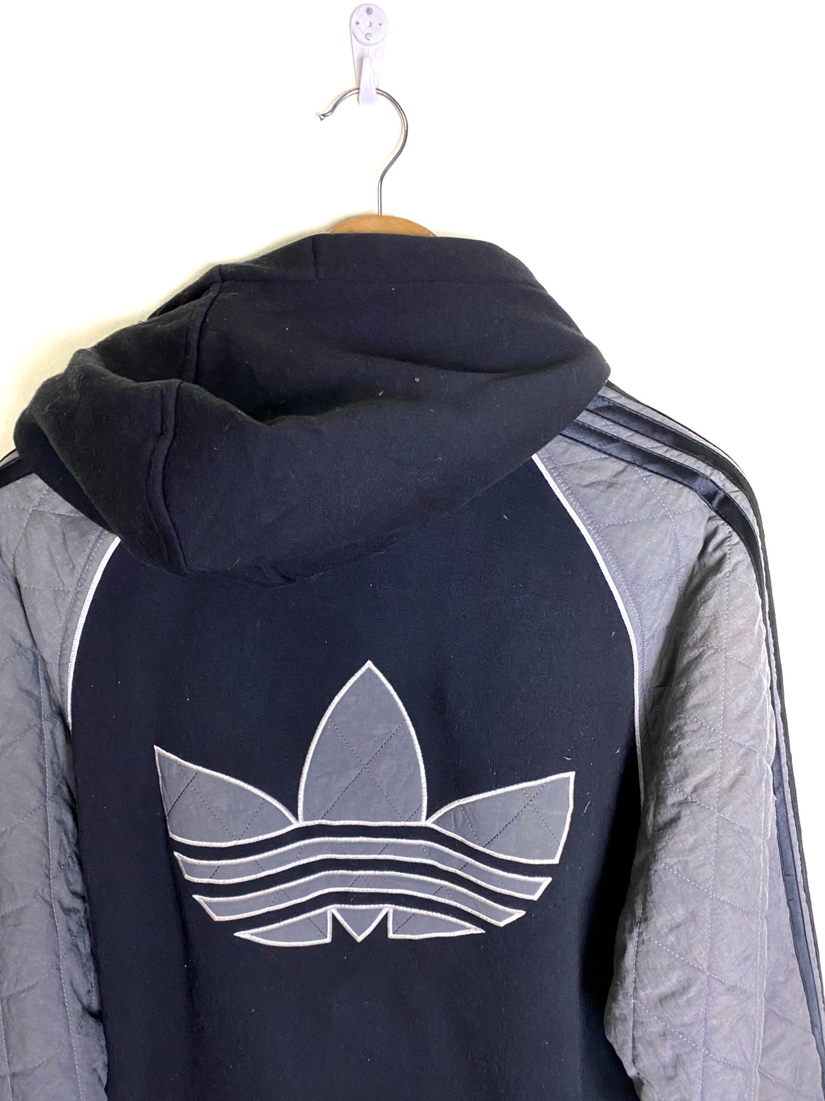 Vintage Adidas Trefoil Big Logo Hoodie Coat - 4