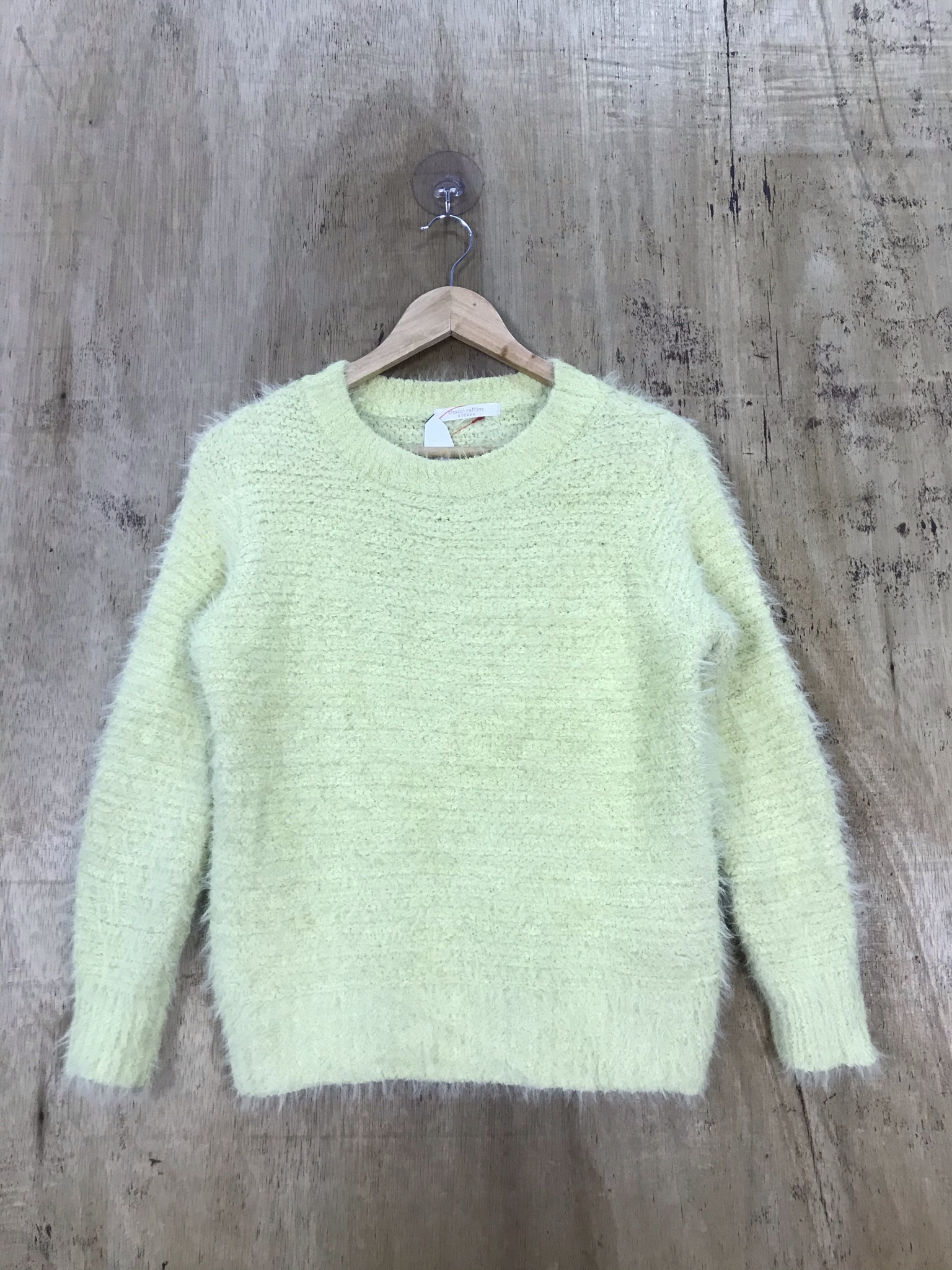 Japanese Brand - Chocol Raffine Mohair Soft Fur Knit Sweater CropTop