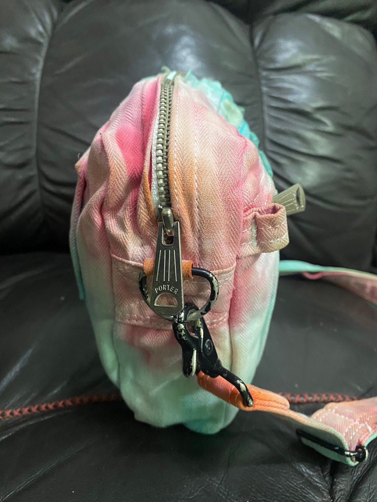 Porter Rainbow Color Cotton Crossbody Bag - 6