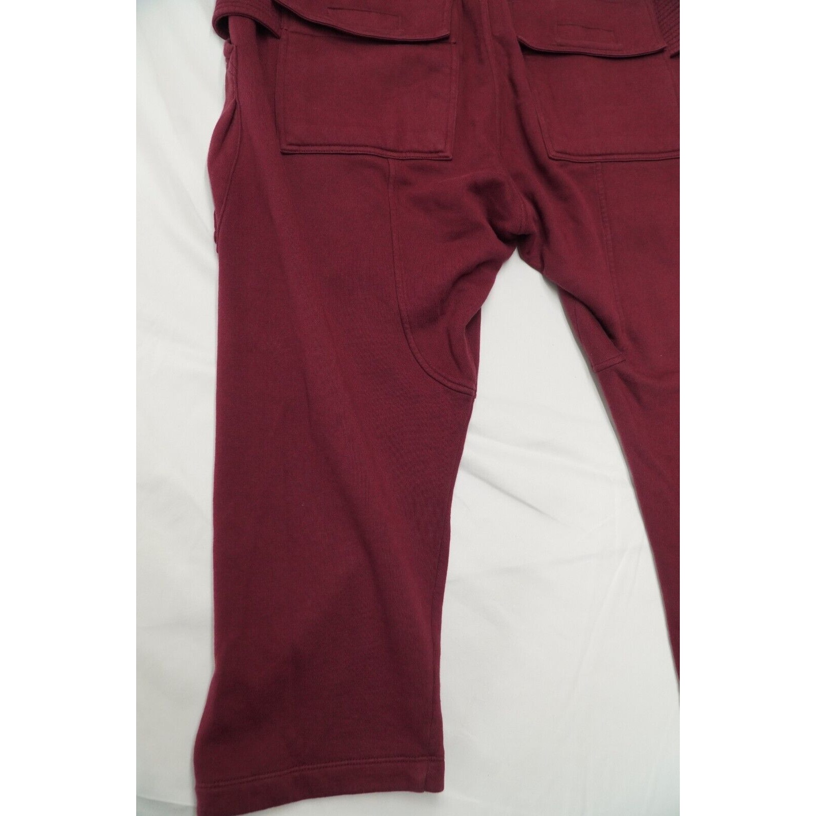 Rick Creatch Cargo Cropped Sweatpant Bruise Red FW20 - 12