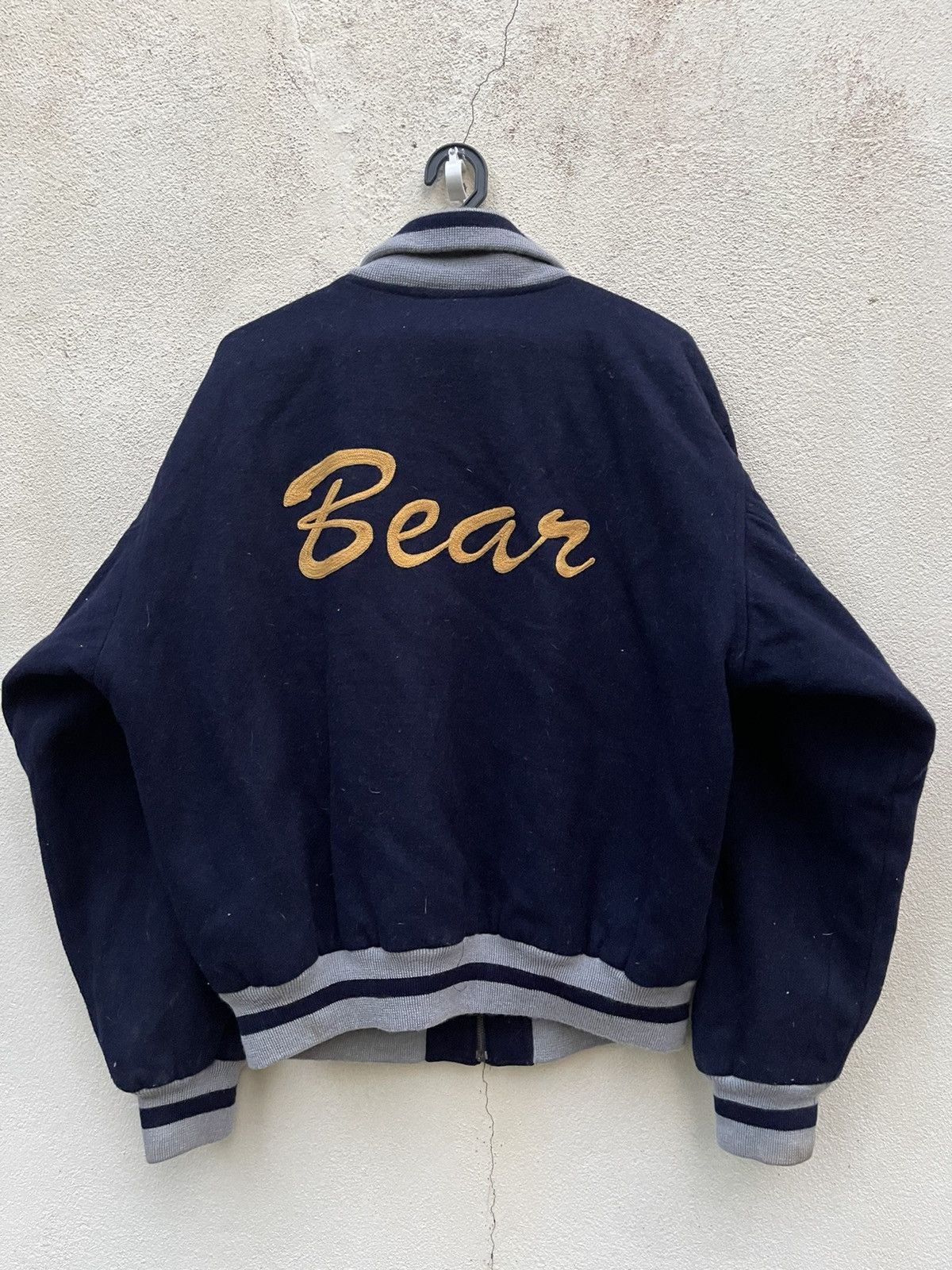 Golden Bear - Vintage BEARS Varsity Jacket Big Logo Streetwear - 4