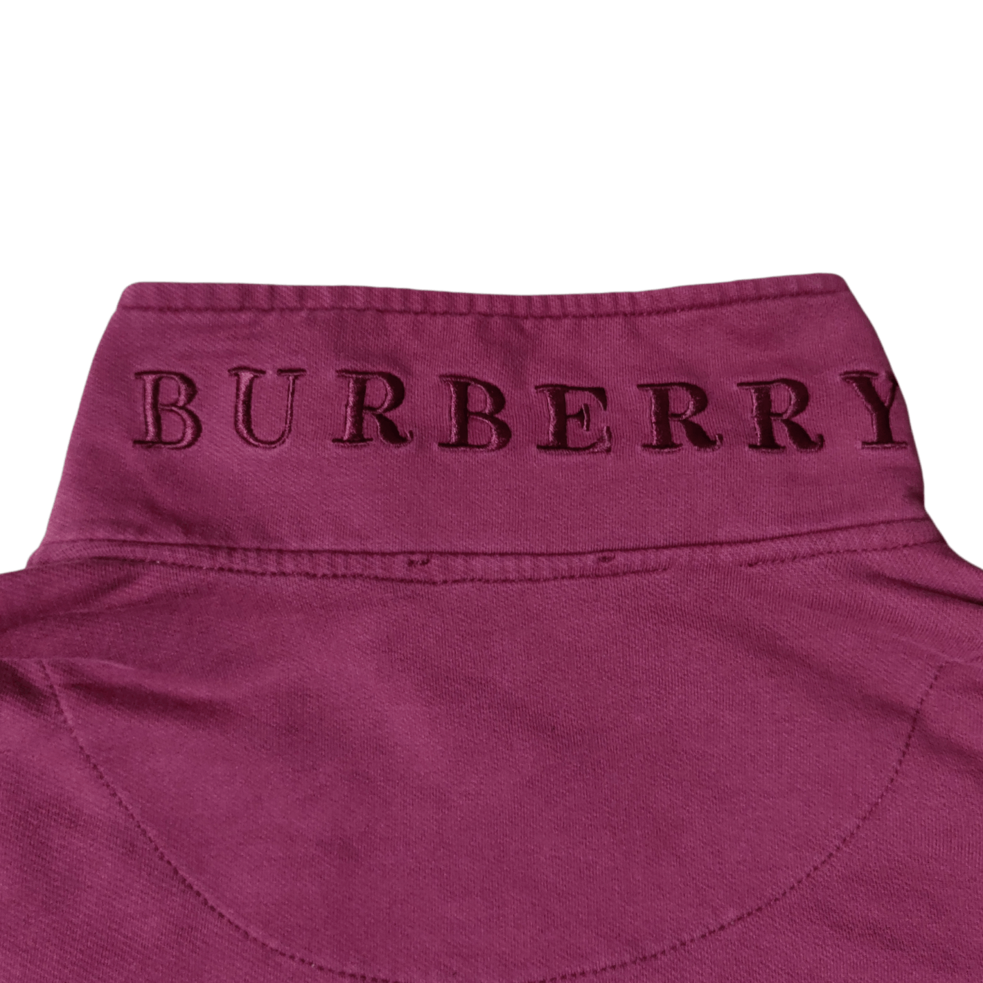 Burberry London Half Zip Embroidered Logo Long Sleeve - 9