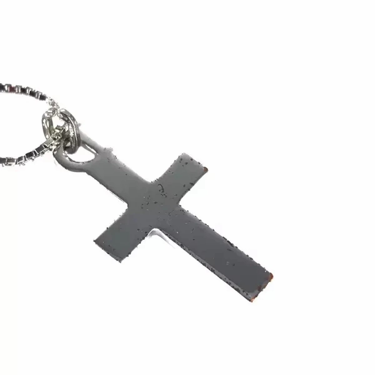 Silver Cross Necklace - 5