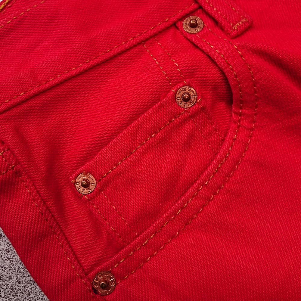 Levi's 552 Red Denim Jeans - 4