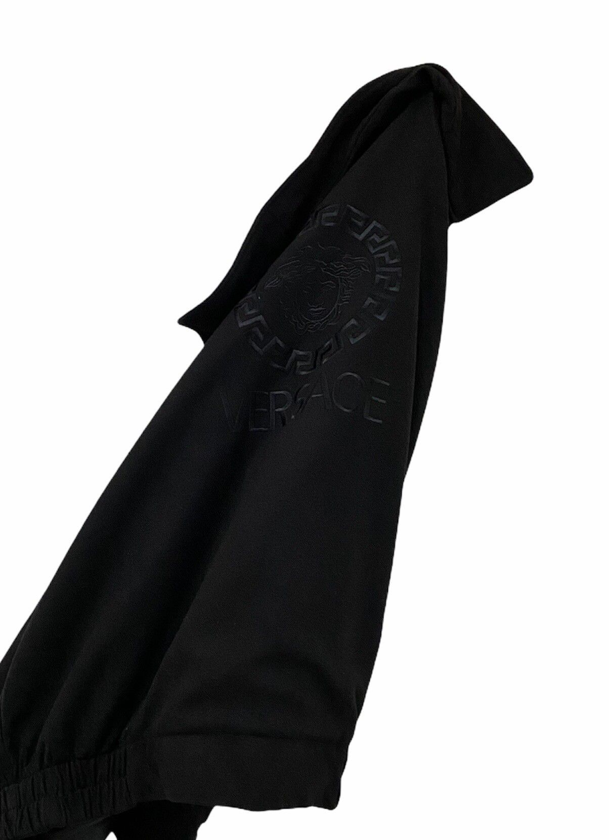 Vtg🔥Versace Triple Black Logo Medusa Embroidery Logo - 1