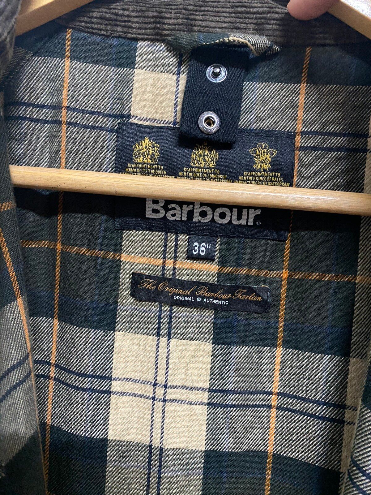 Barbour International Tartan Waxed Jacket - 9