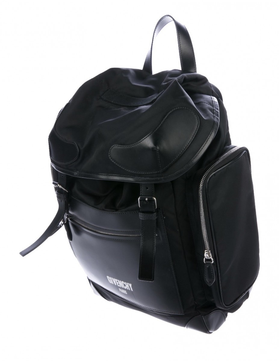 Leather trimmed Backpack - 2