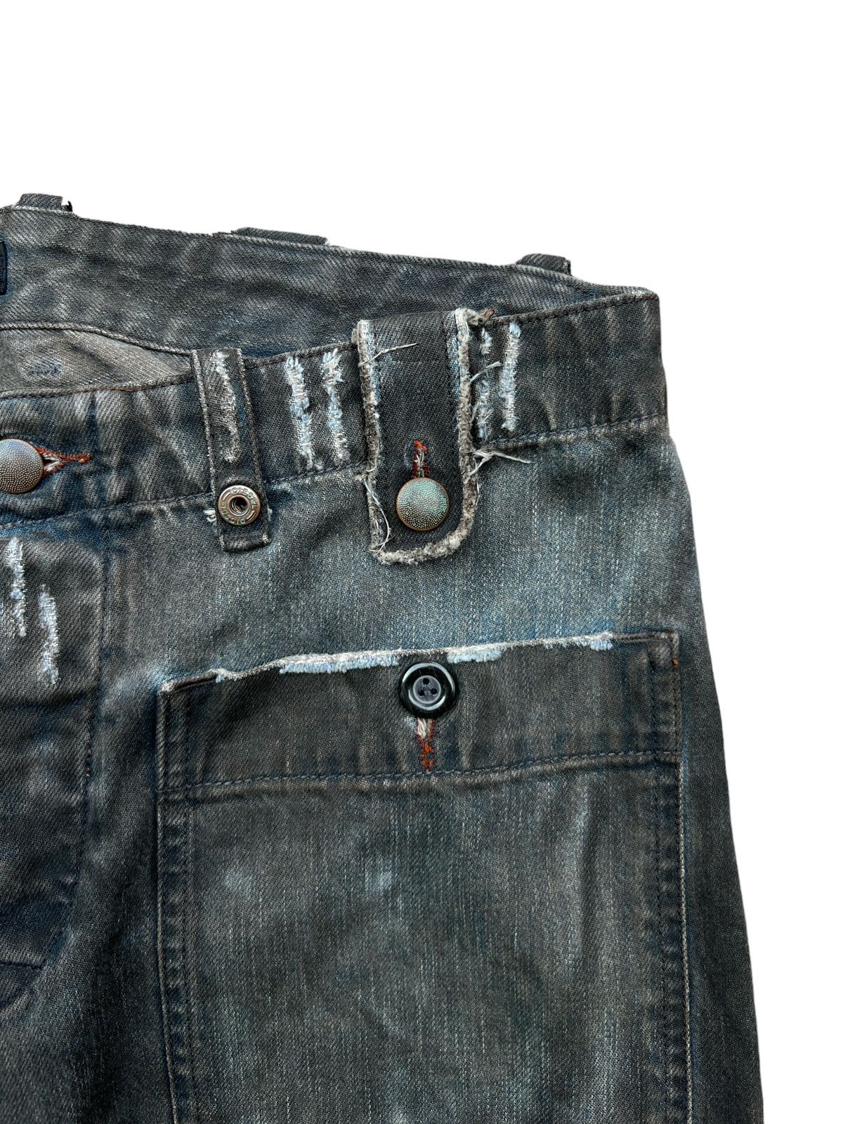 Rare🔥Diesel MultiPocket Distressed Baggy Bondage Jeans 34x34 - 8