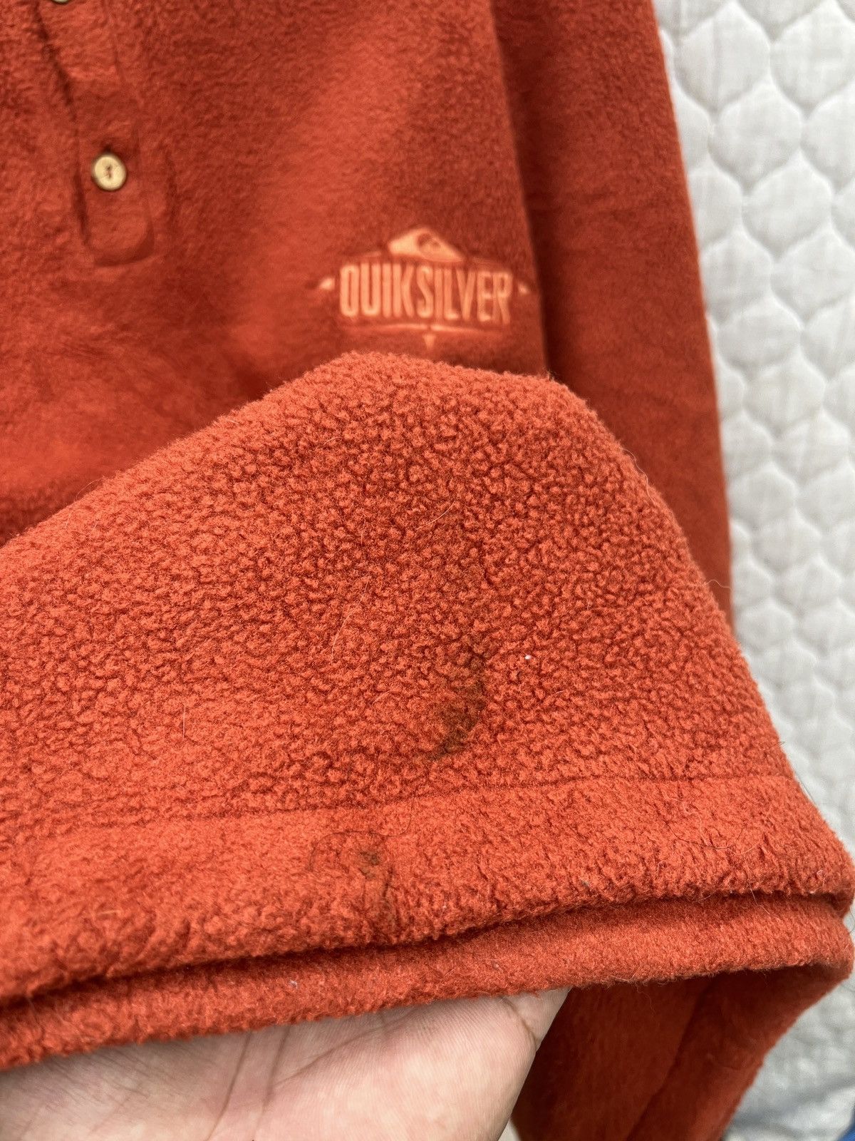 Vintage - 🔥🔥🔥STEALS VTG QUIKSILVER POLARTEC HOODIE SWEATSHIRT - 12