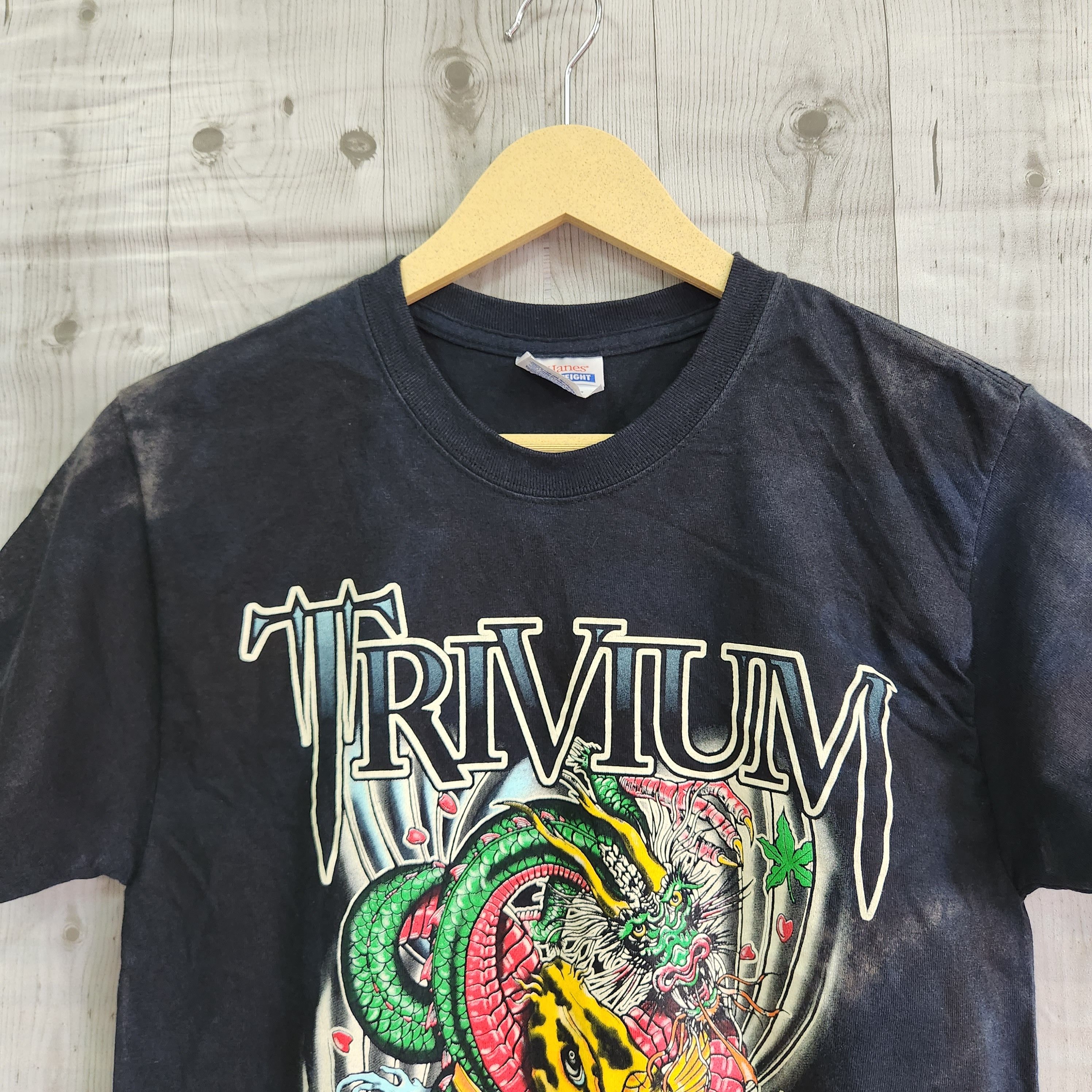 Vintage Y2K Trivium Band Tees Becoming The Dragon - 17