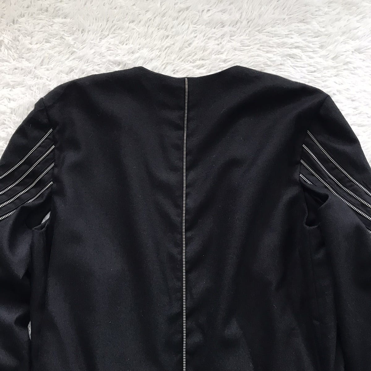 Custom - 💥Rare Goth Punk Bondage Belt Long Coat Jacket Zip Railing - 17