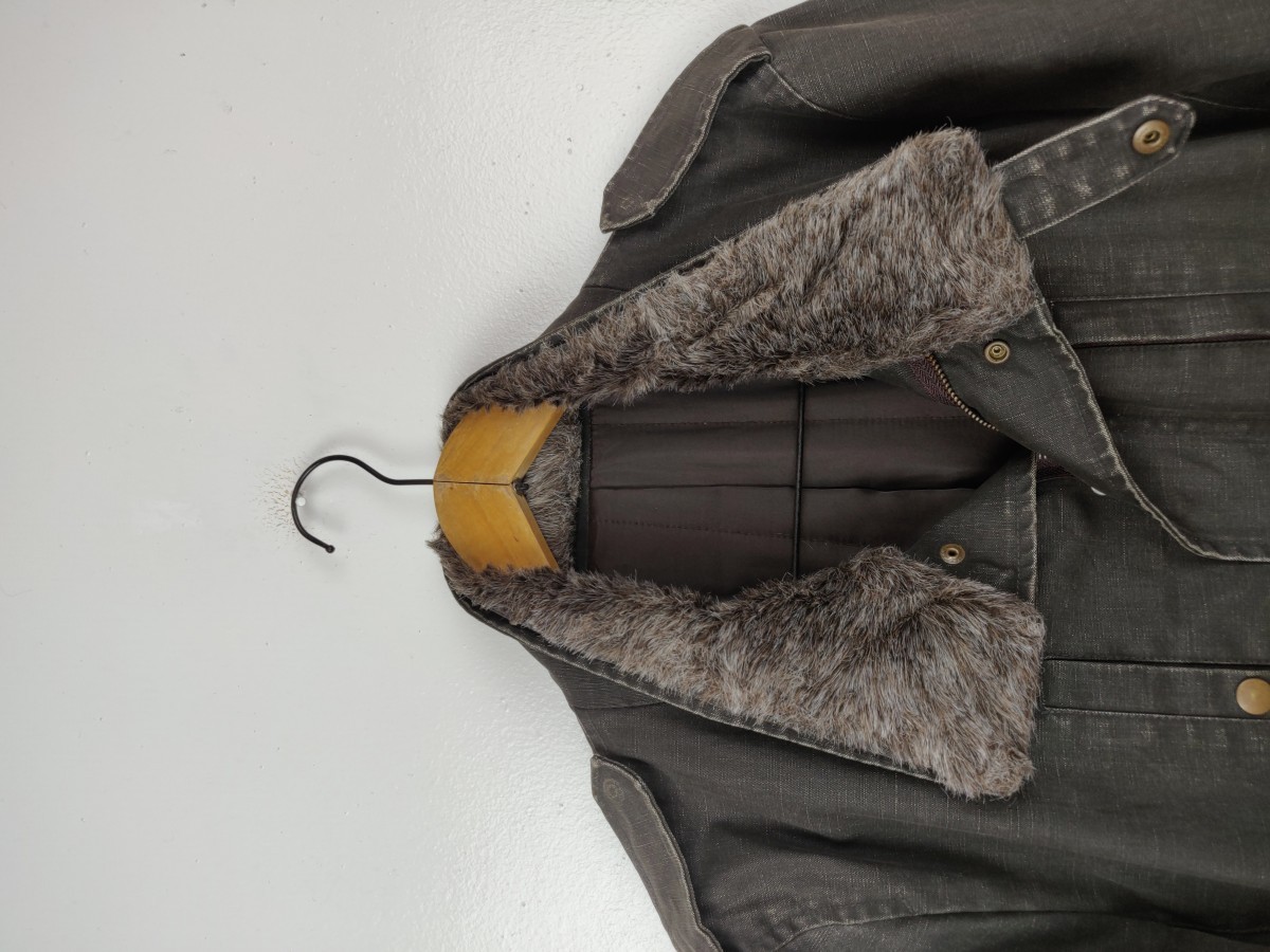 Boycott - Detachable Fur Motor Coat - 2