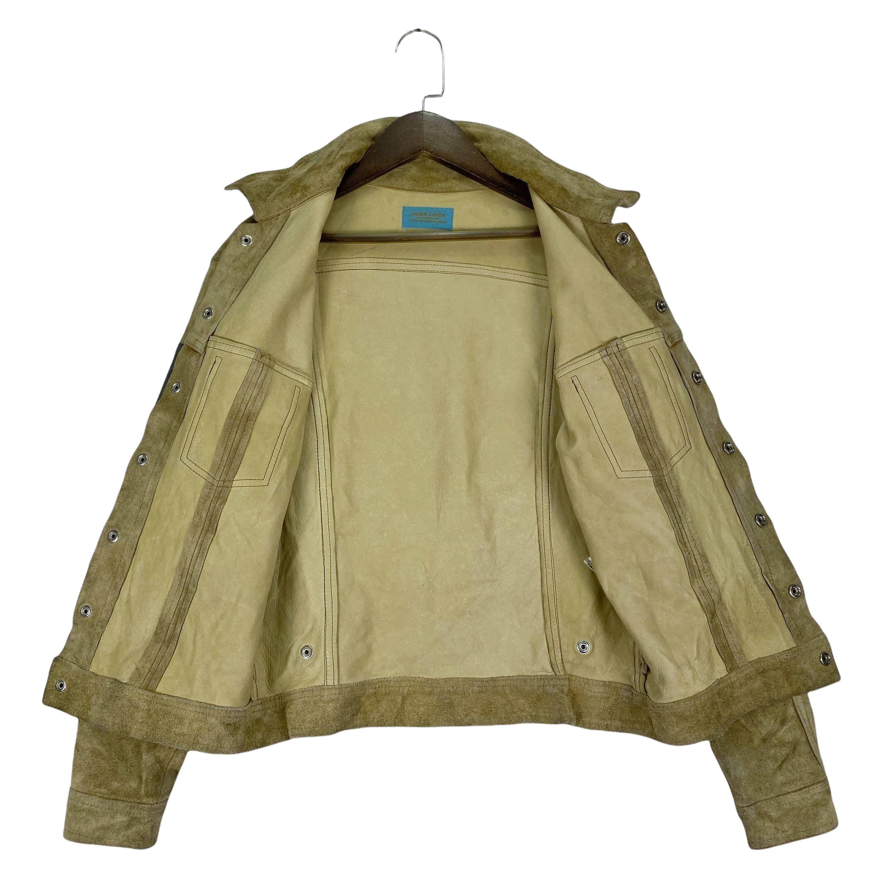 Vintage 97-98 Leaf Leather Suede Jacket - 12