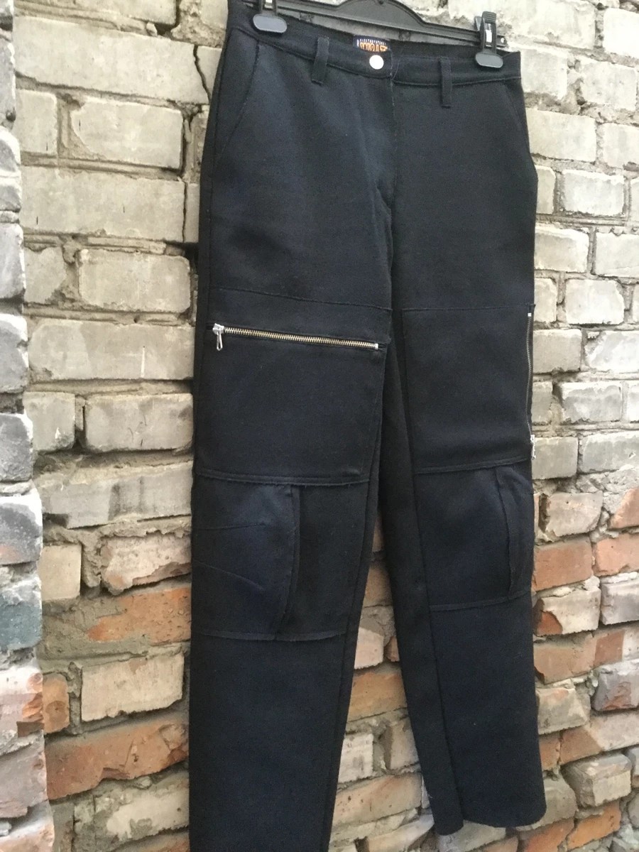 Walter Van Beirendonck - !!!NEW!!! RARE + UNIQUE wool/polyamide biker pants - 2