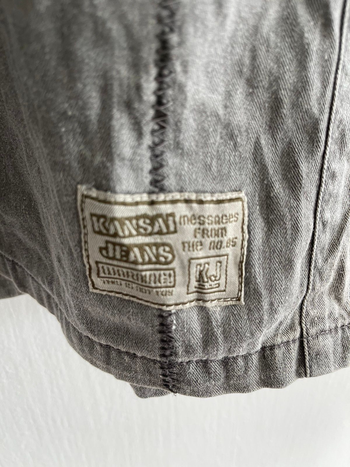 Japanese Brand - Vintage Kansai Jeans Zip Up Denim Shirt - 6