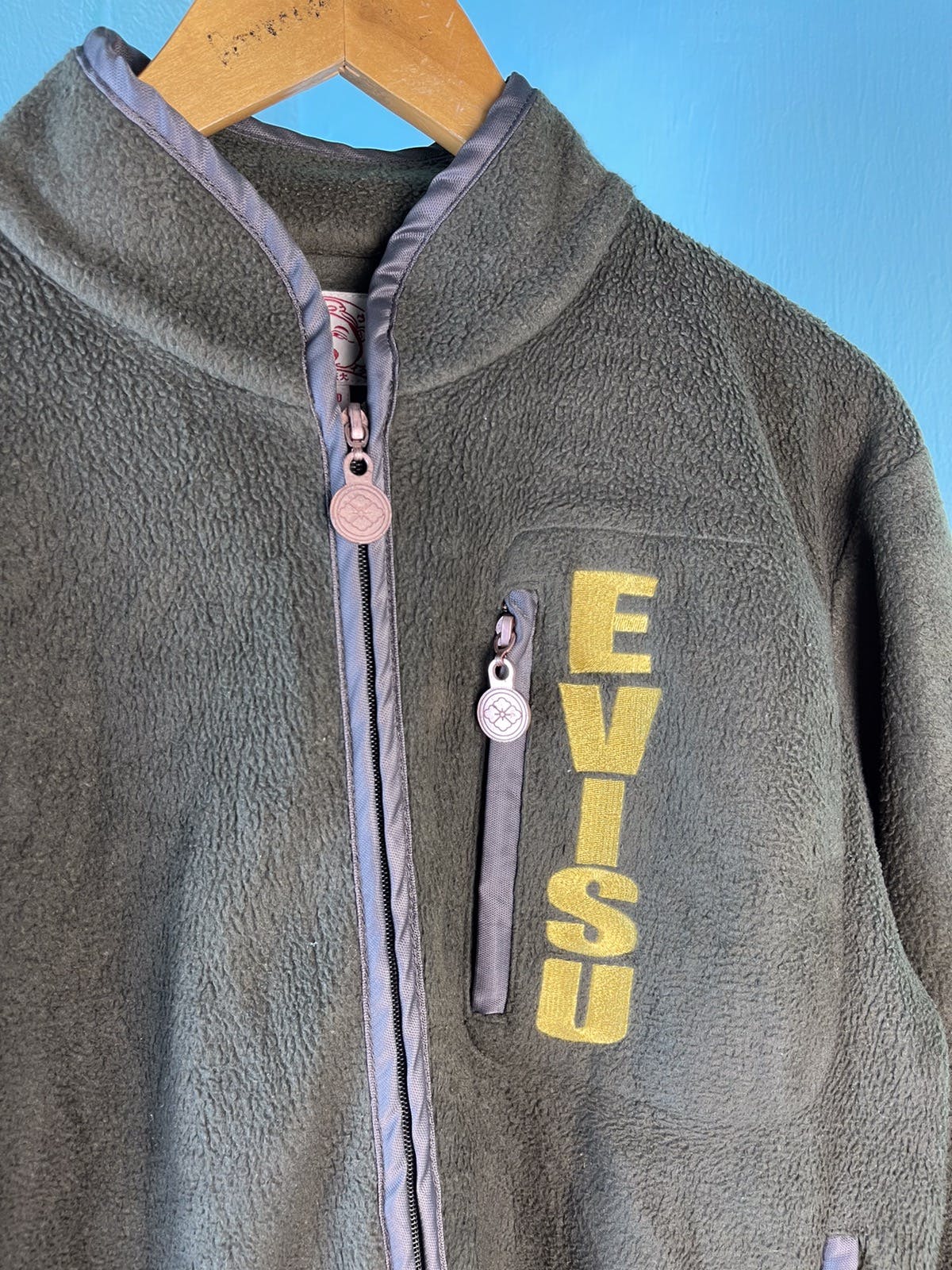 Vintage Evisu Croped Fleece Jacket - 7