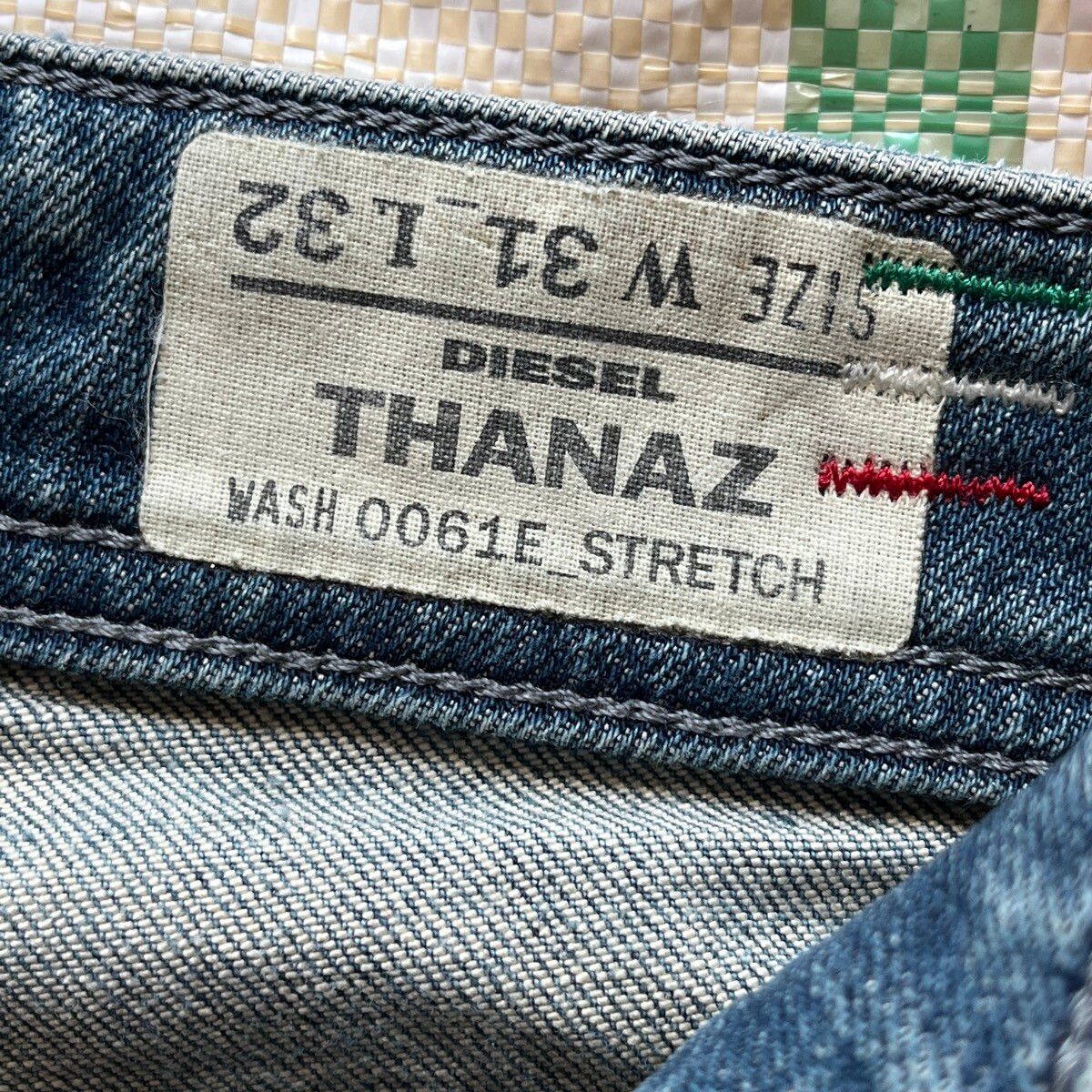 Thrashed Diesel Black Thanaz Vintage Made In Italy - 6