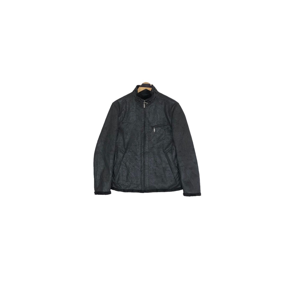 Burberry Black Label Synthetic Leather Rider Jacket - 2