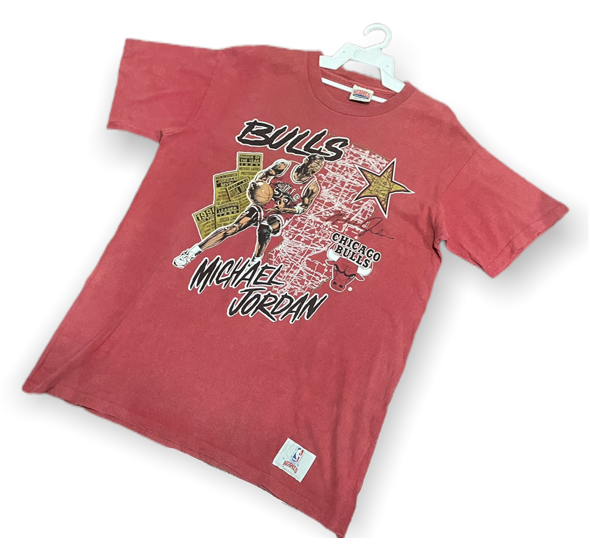 Vintage - Vintage Michael Jordan Dunking Chicago Bulls Tee - 3