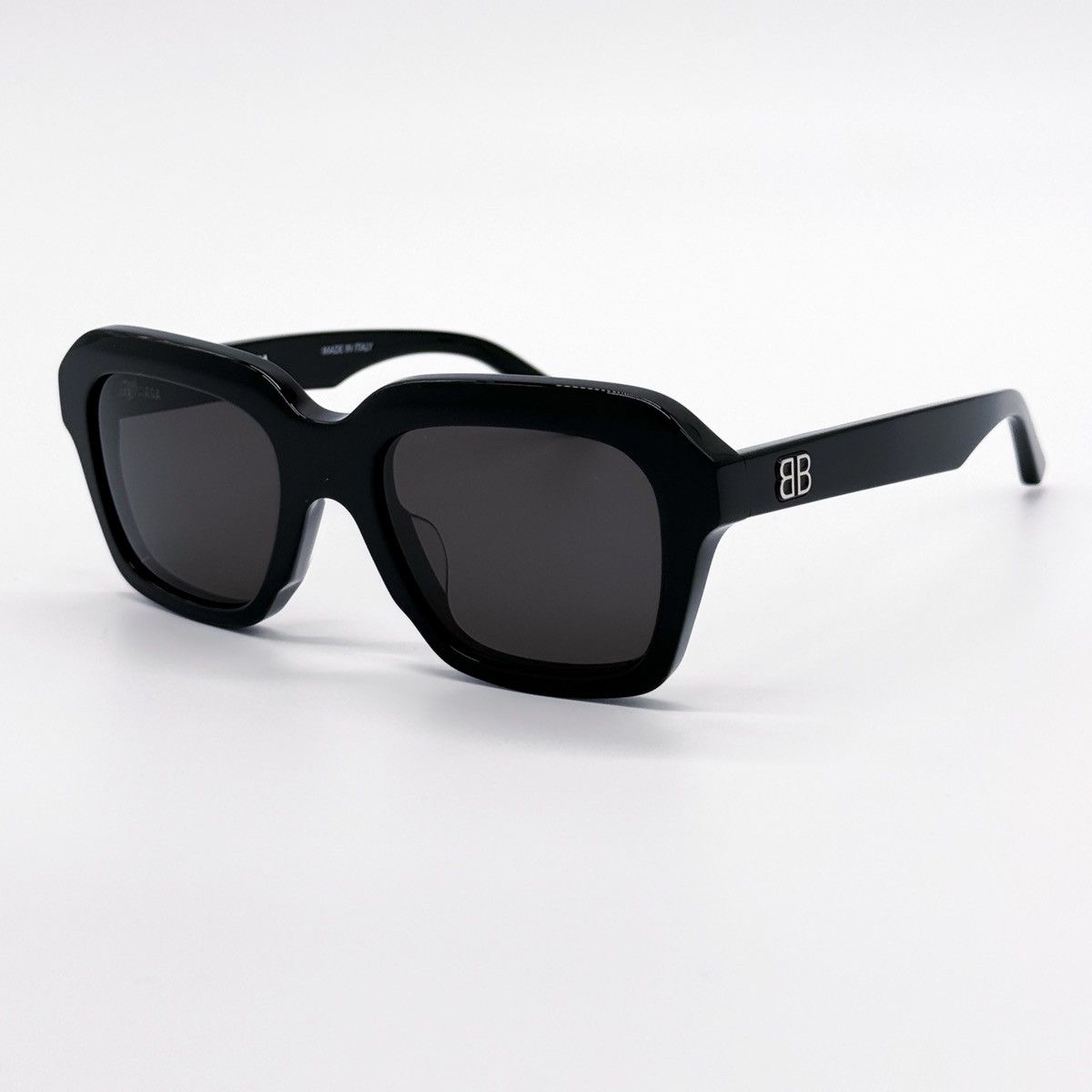 NEW BALENCIAGA BB0127S 001 BLACK SQUARE WOMEN SUNGLASSES - 3