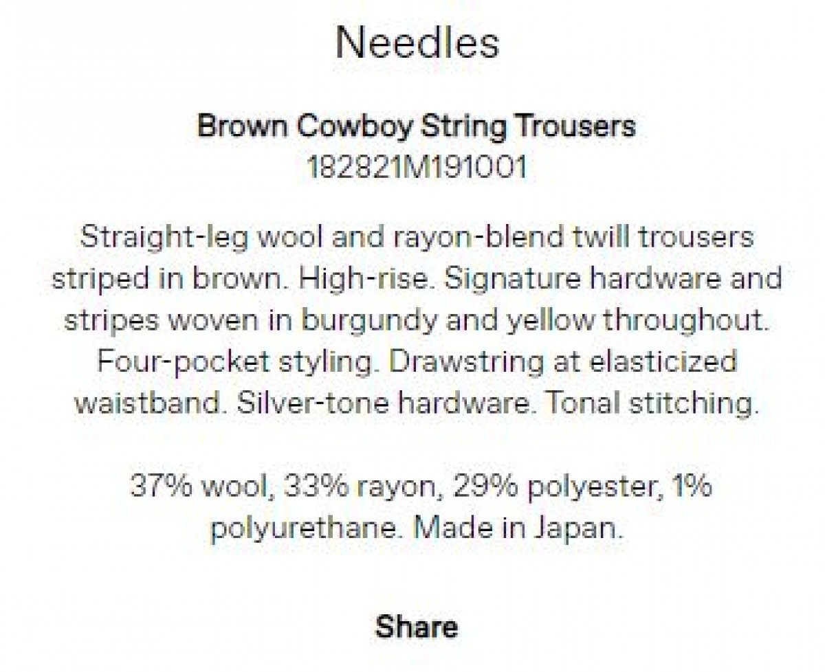 cowboy string pt-w stripe twill - 12
