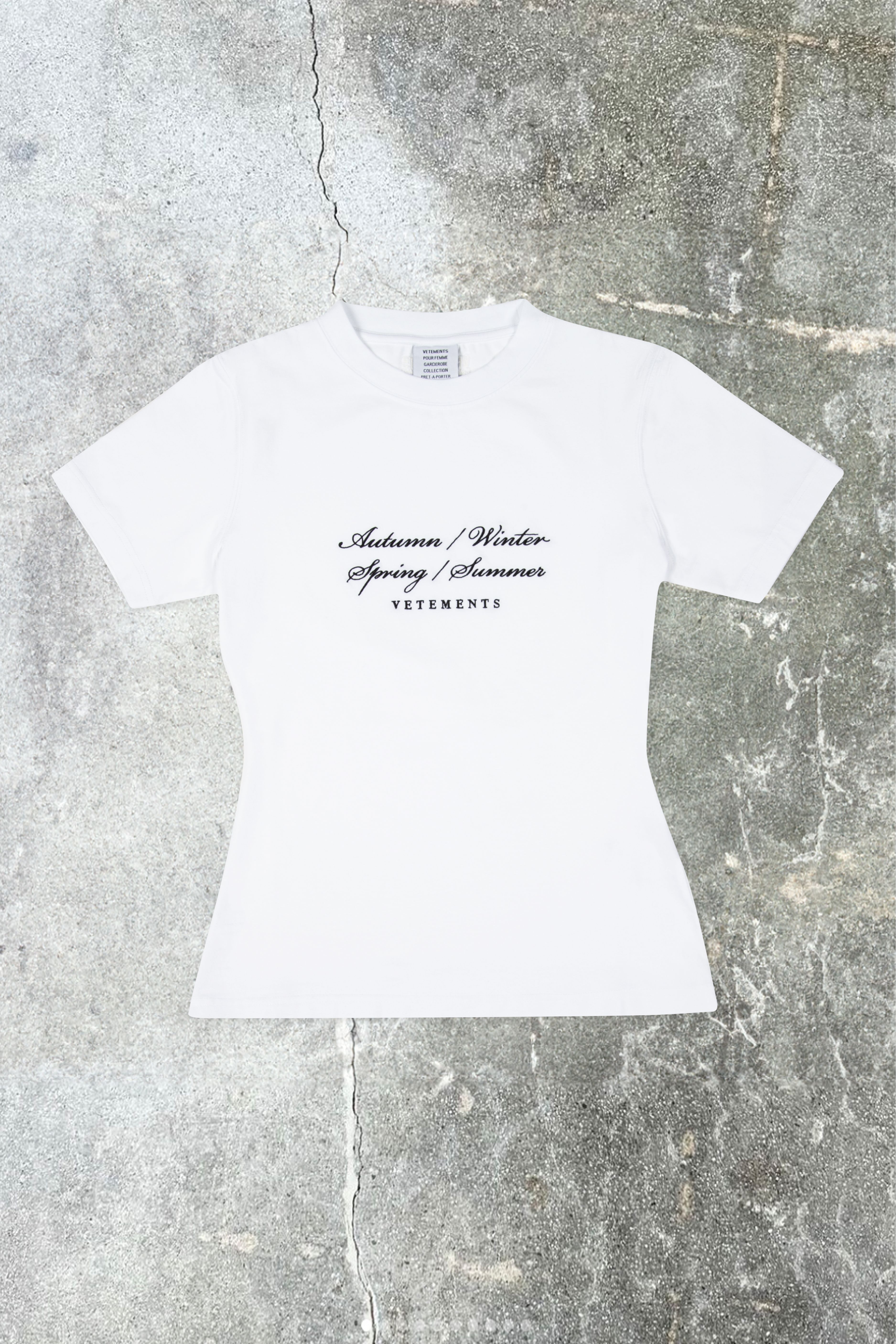 4 SEASONS EMBROIDERED LOGO FITTED T-SHIRT - 1