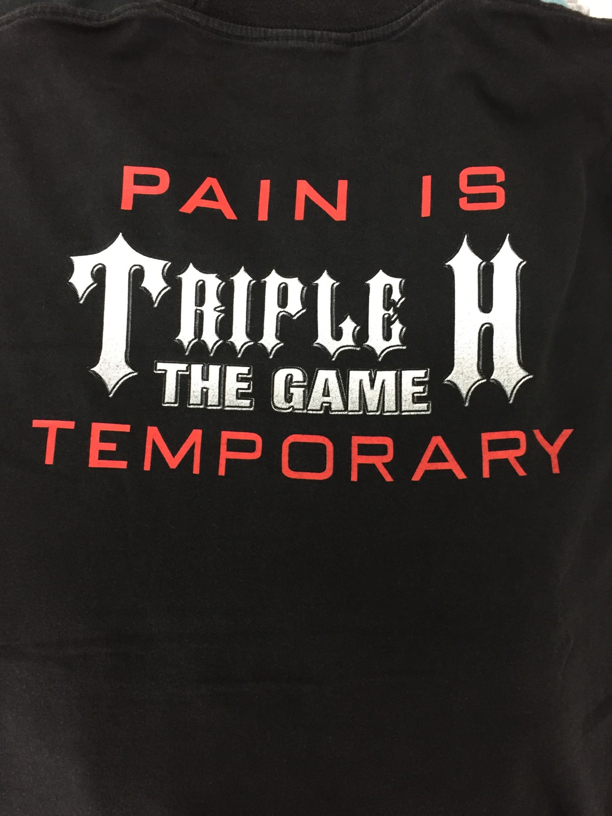 Vintage - Vintage Pro Wrestler Triphle H “Pain Is Temporary” Shirt - 4
