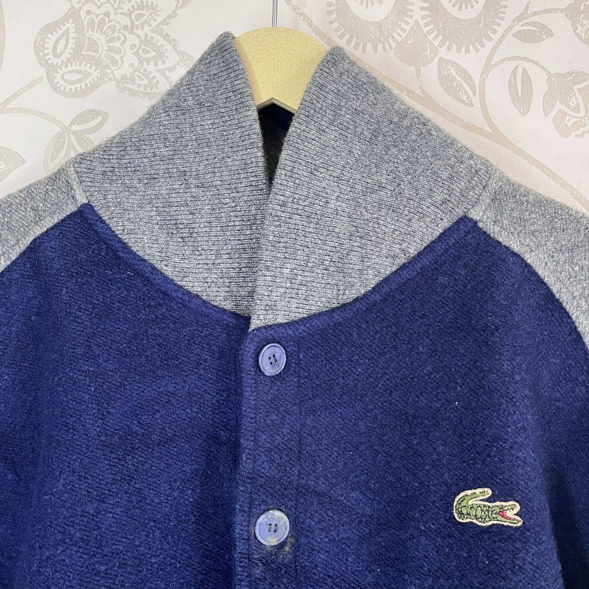 Bomber Style Jacket Lacoste Vintage 80s Sweater Japan - 5