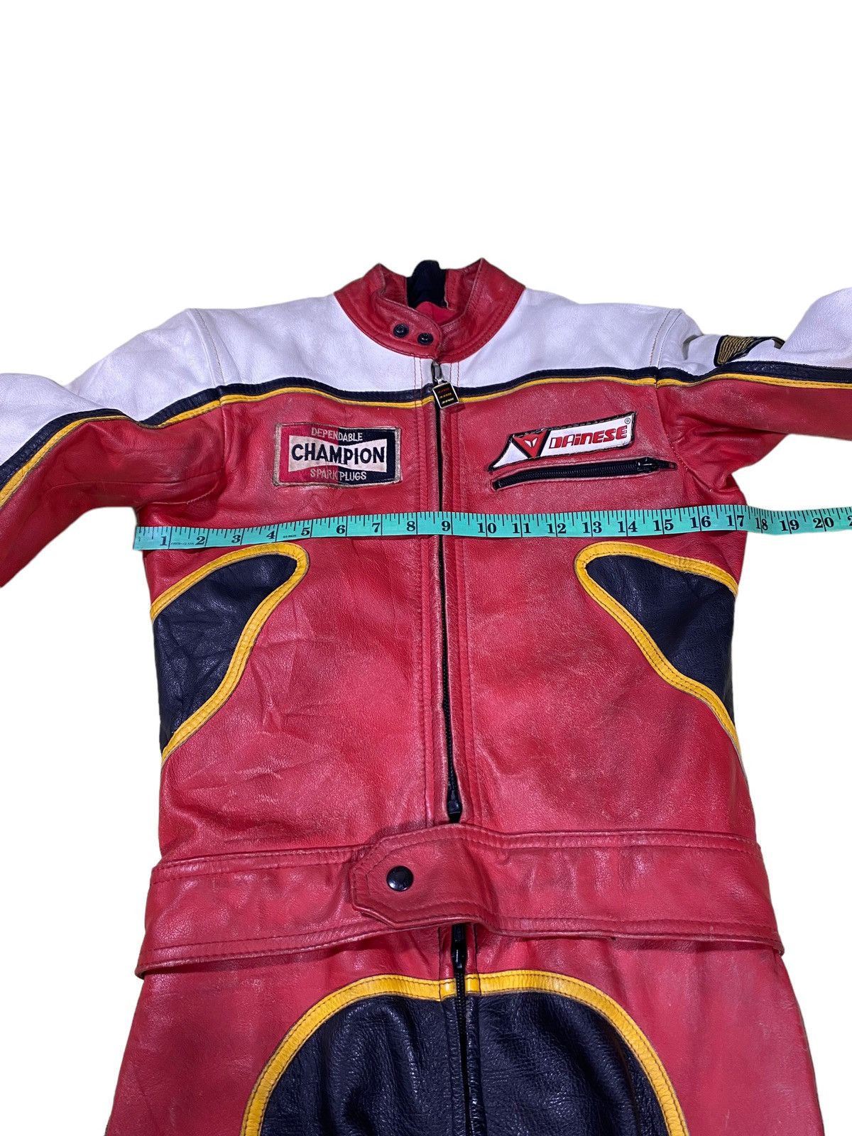 Vintage 80s Dainese Overall Riding Suit Class Leather - 21