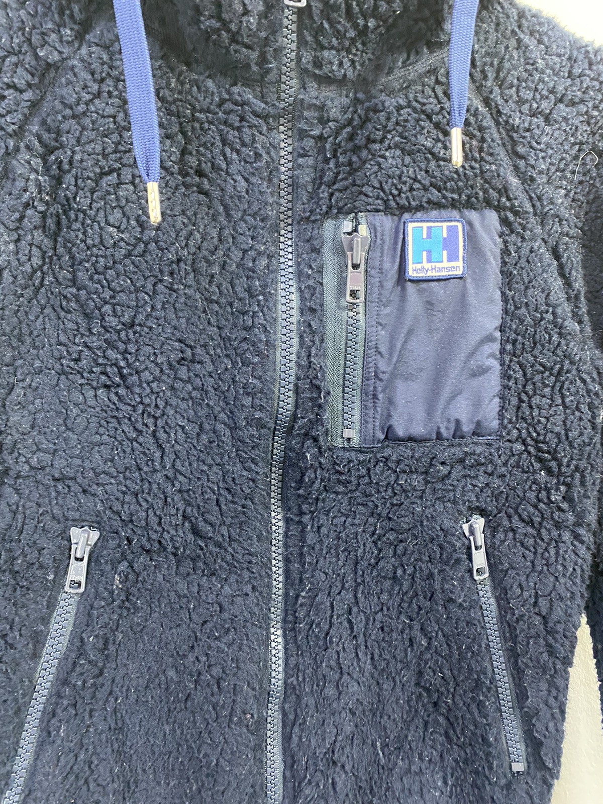Vintage - Helly hansen Sherpa Fleece Jacket With Hoodies Design - 5