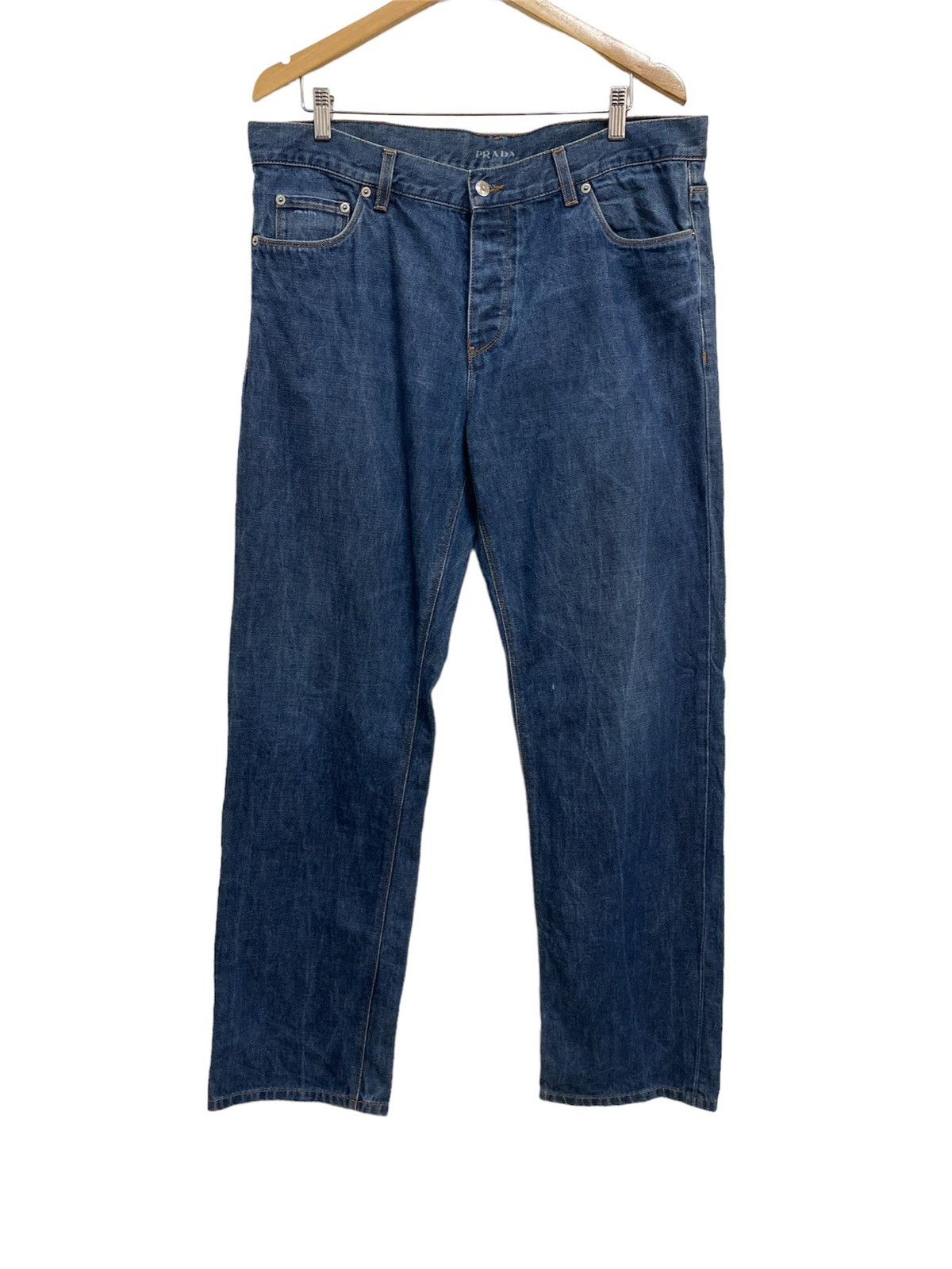 Vintage PRADA Loose Fit Denim Jeans - 1