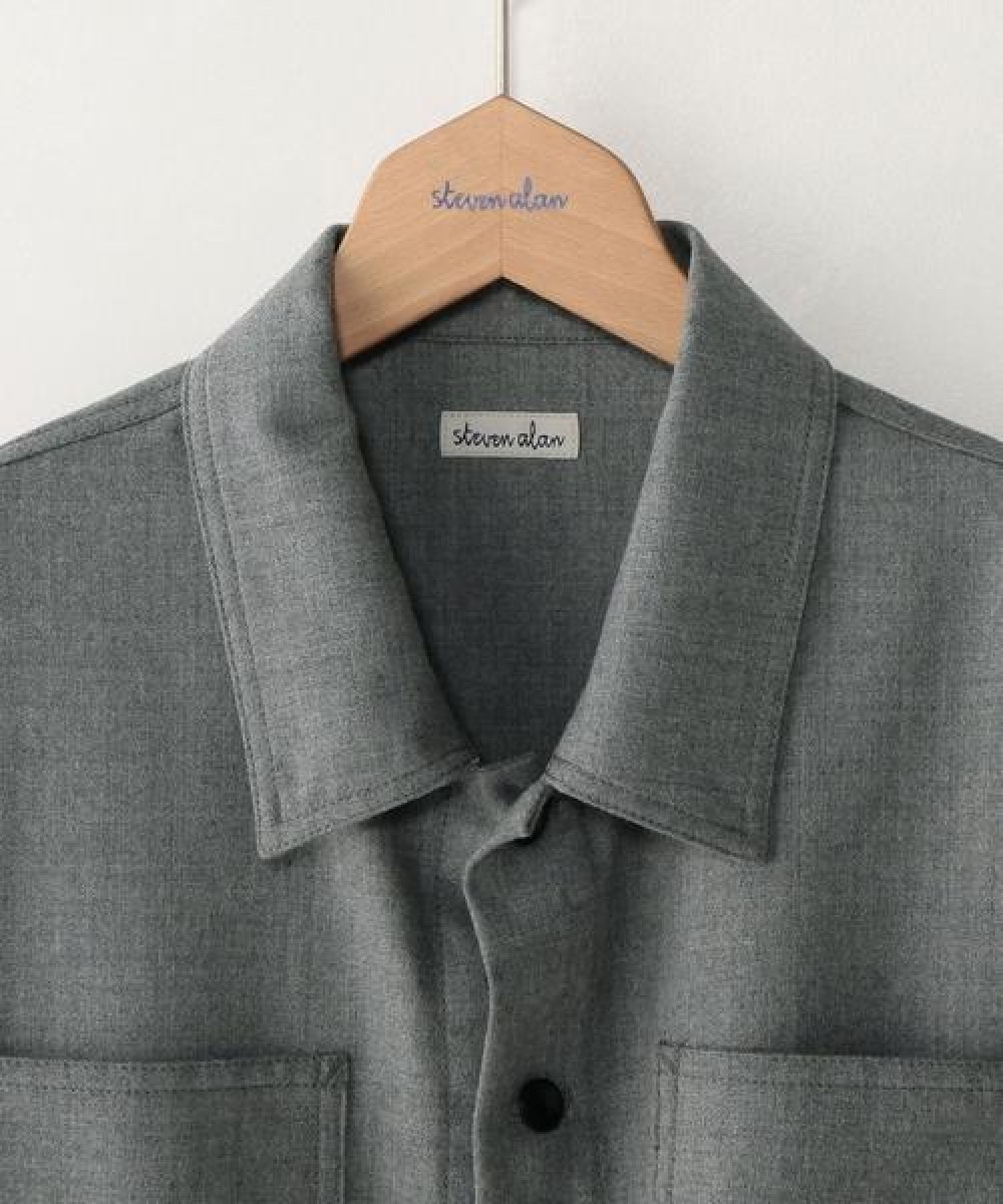Steven Alan - tropical wool coverall shirt jacket xl - 2