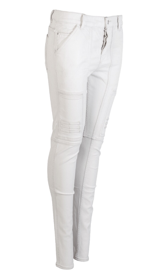 NAGAKIN JOGGERS IN WHITE WAX DENIM - 2