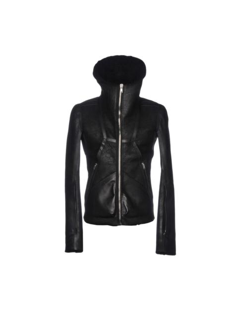 Rick Owens Shearling calfskin leather jacket glitter FW2017